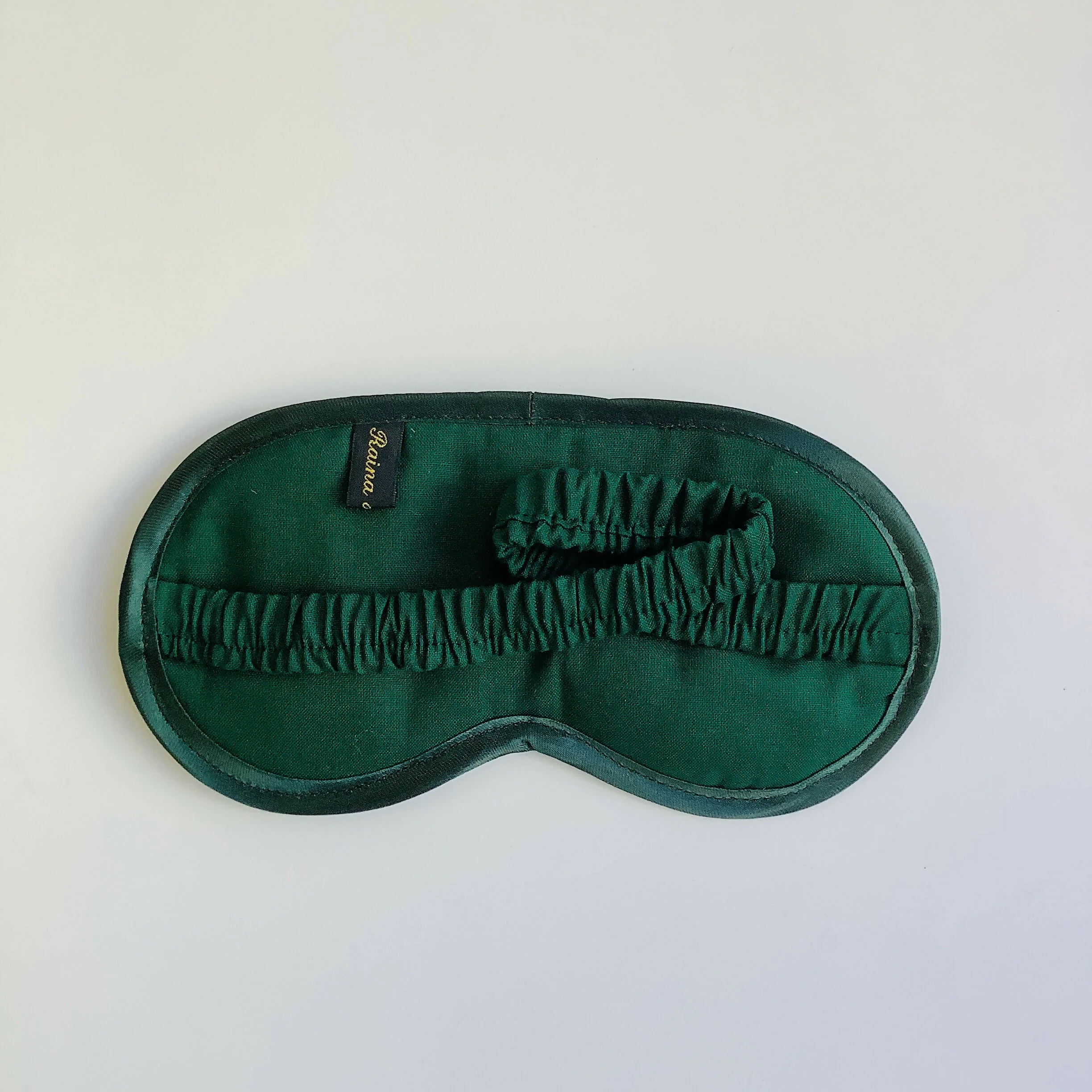 Green Hummingbird Velvet Lavender Eye Mask - Image 3