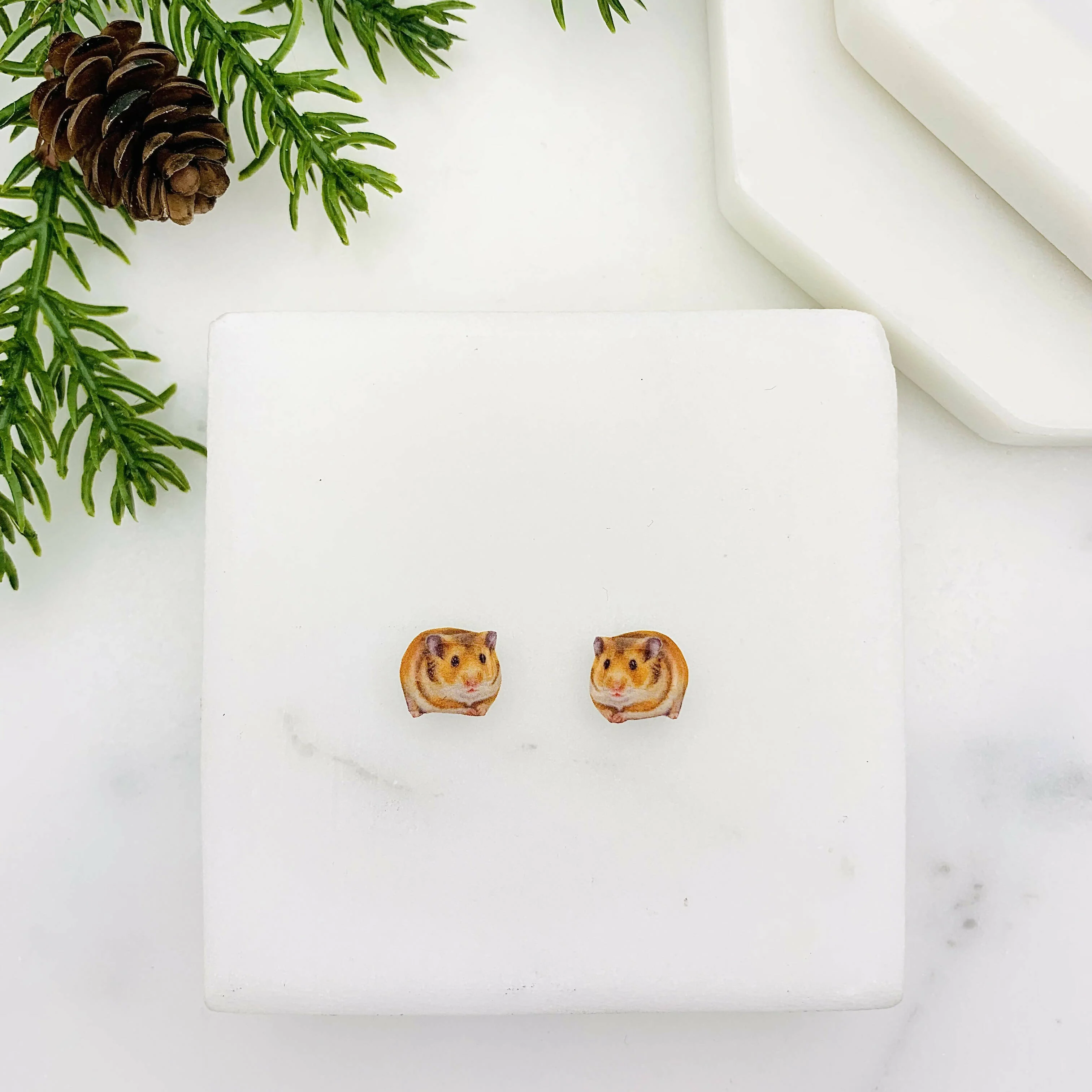 Hamster Stud Earrings - Image 2