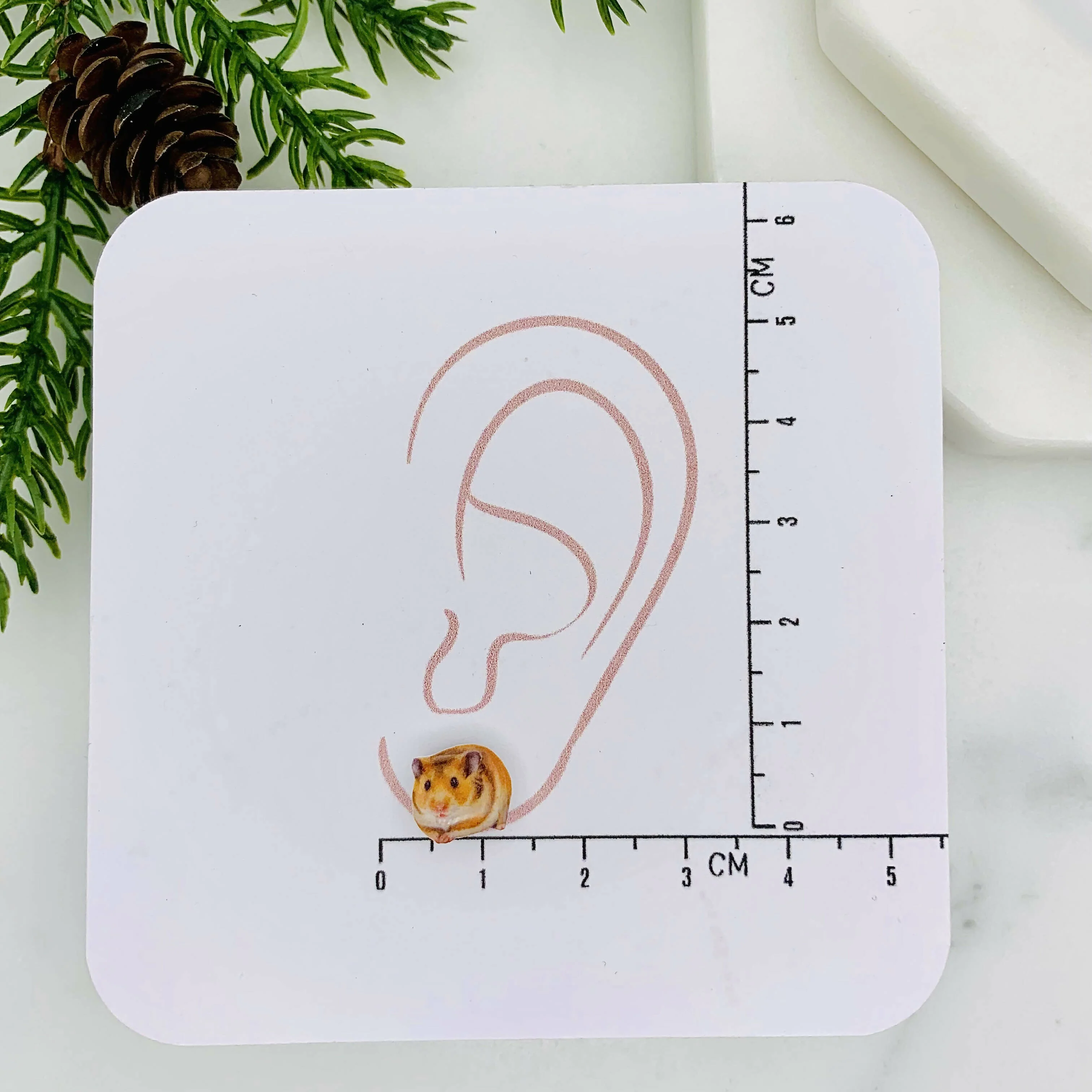 Hamster Stud Earrings - Image 3