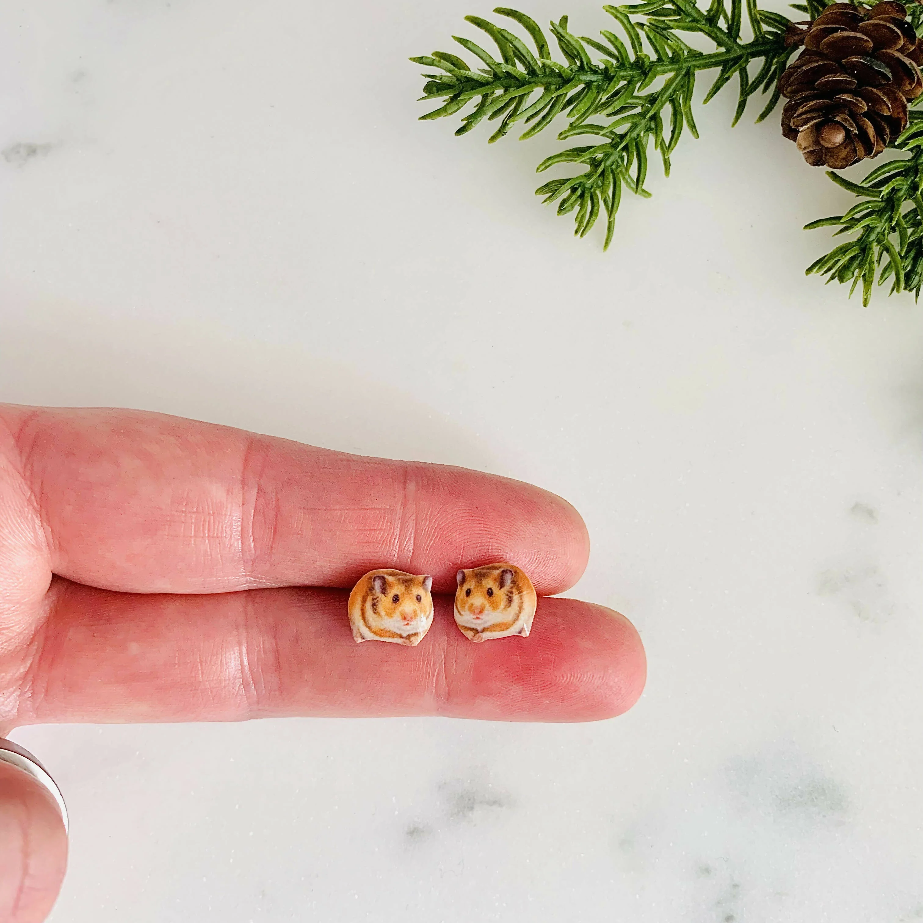 Hamster Stud Earrings - Image 5