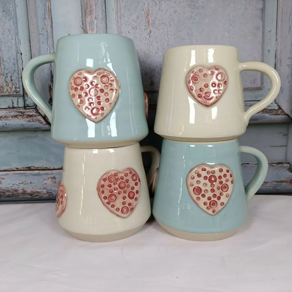 Hand Made Heart Mug - Image 3