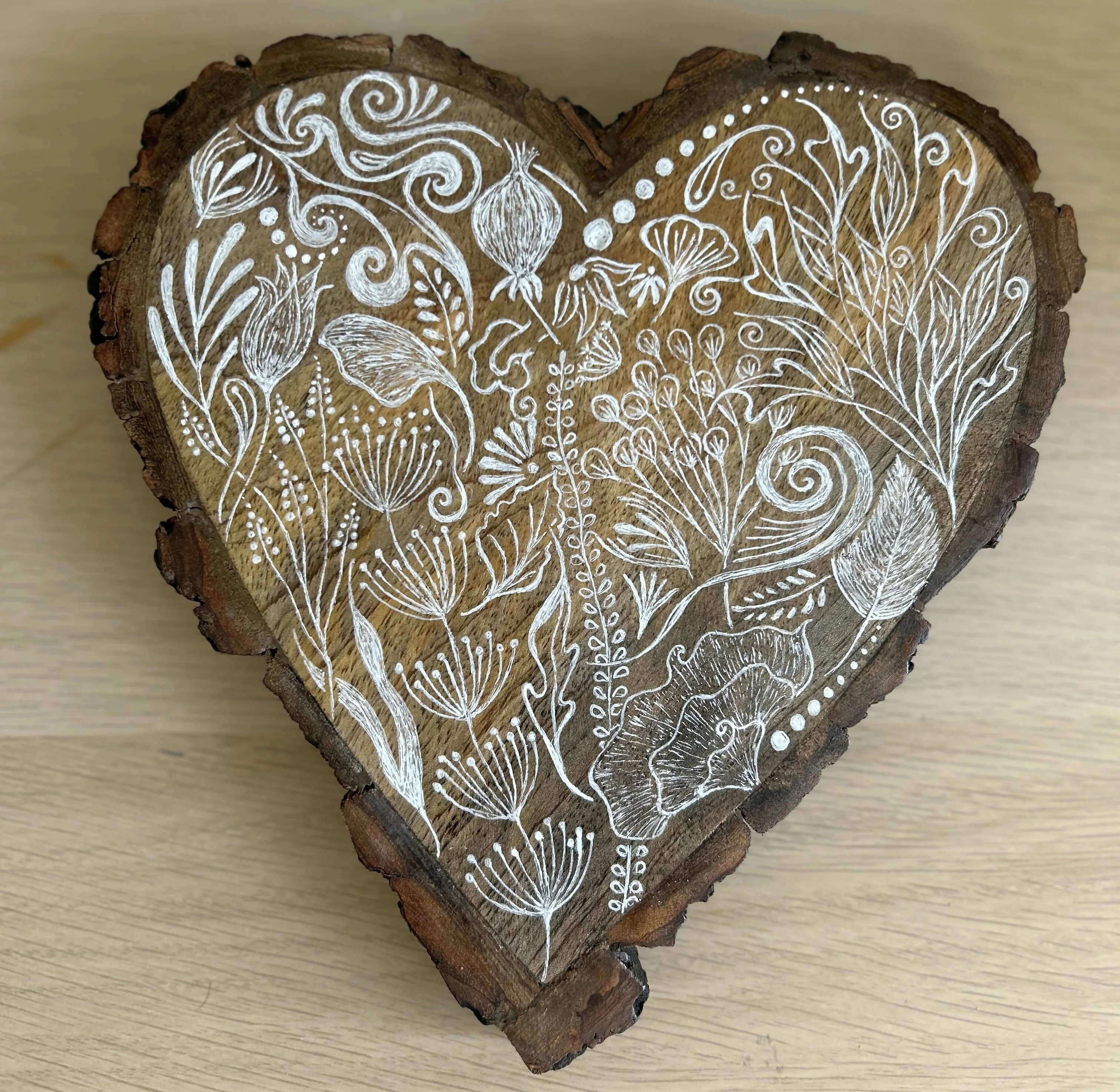 Hand Painted Heart (Large)
