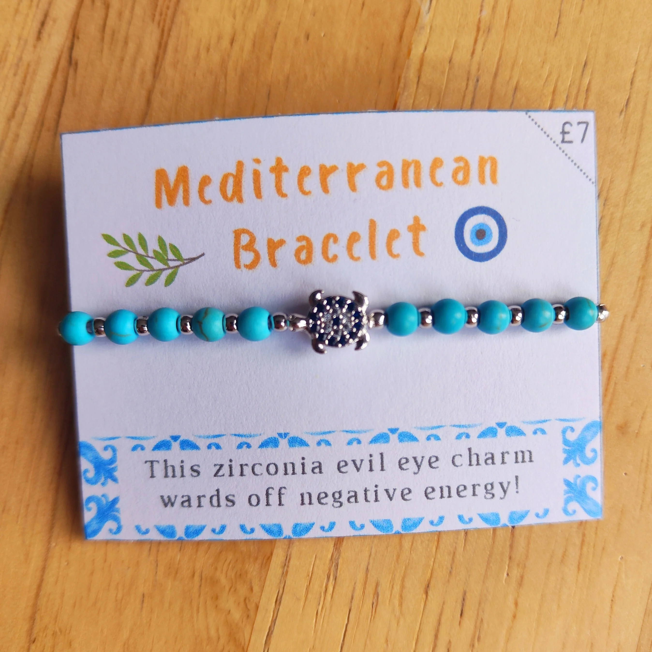 Hand-Strung Pearl and Silver Bead Adjustable Bracelet - Mediterranean Evil Eye Charms - Image 9