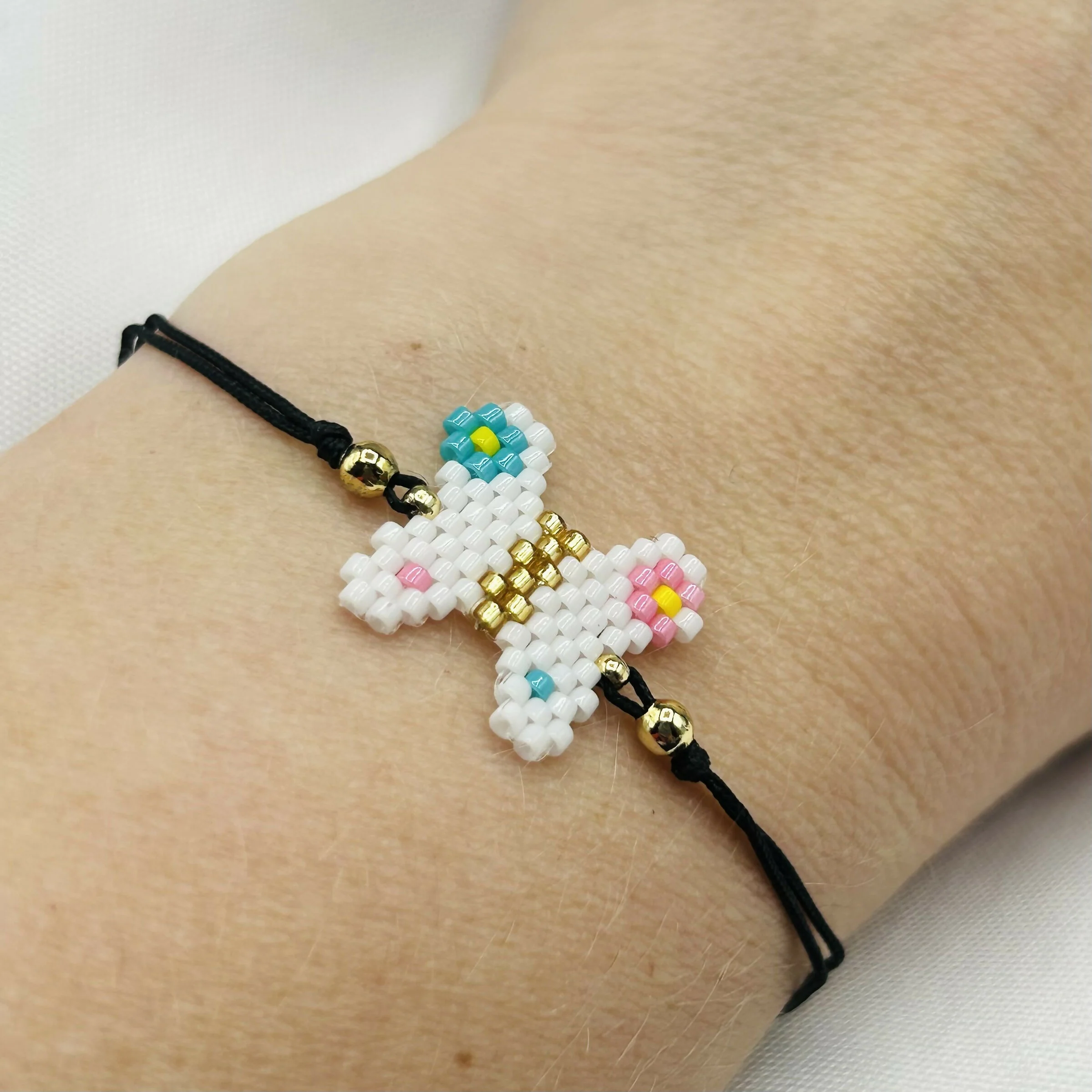 Handmade Beaded Butterfly Bracelets – Adjustable, Colourful Designs - Image 4