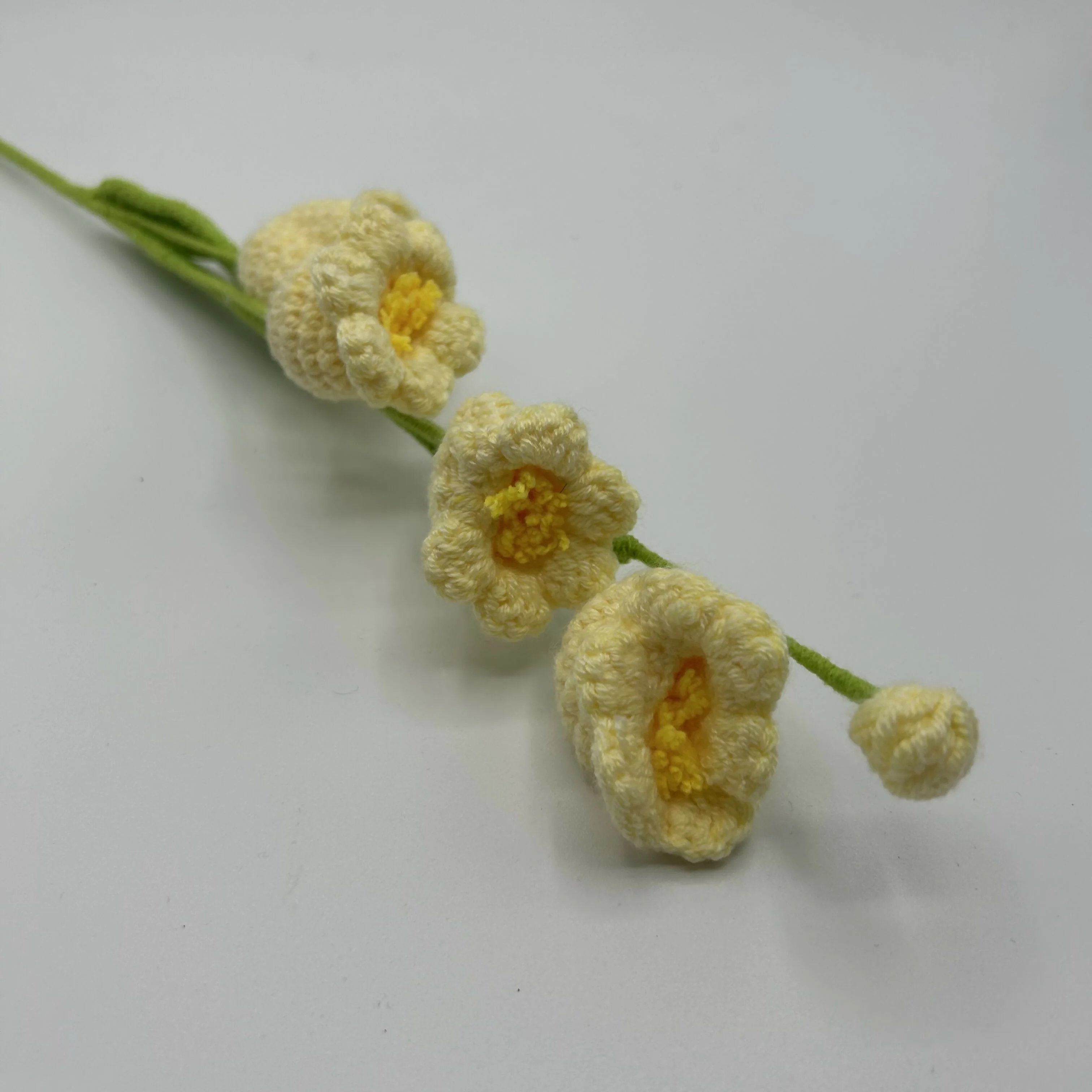 Handmade Crochet Meadow Bloom – Long Stem Flower - Image 10