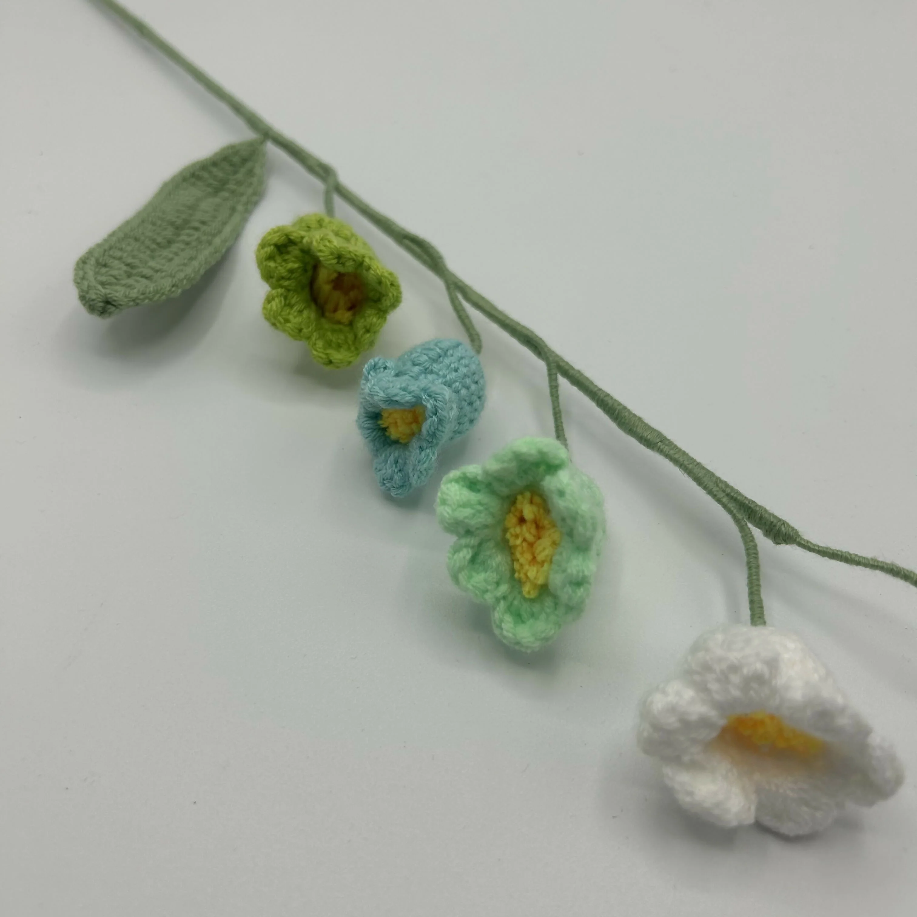 Handmade Crochet Meadow Bloom – Long Stem Flower - Image 7