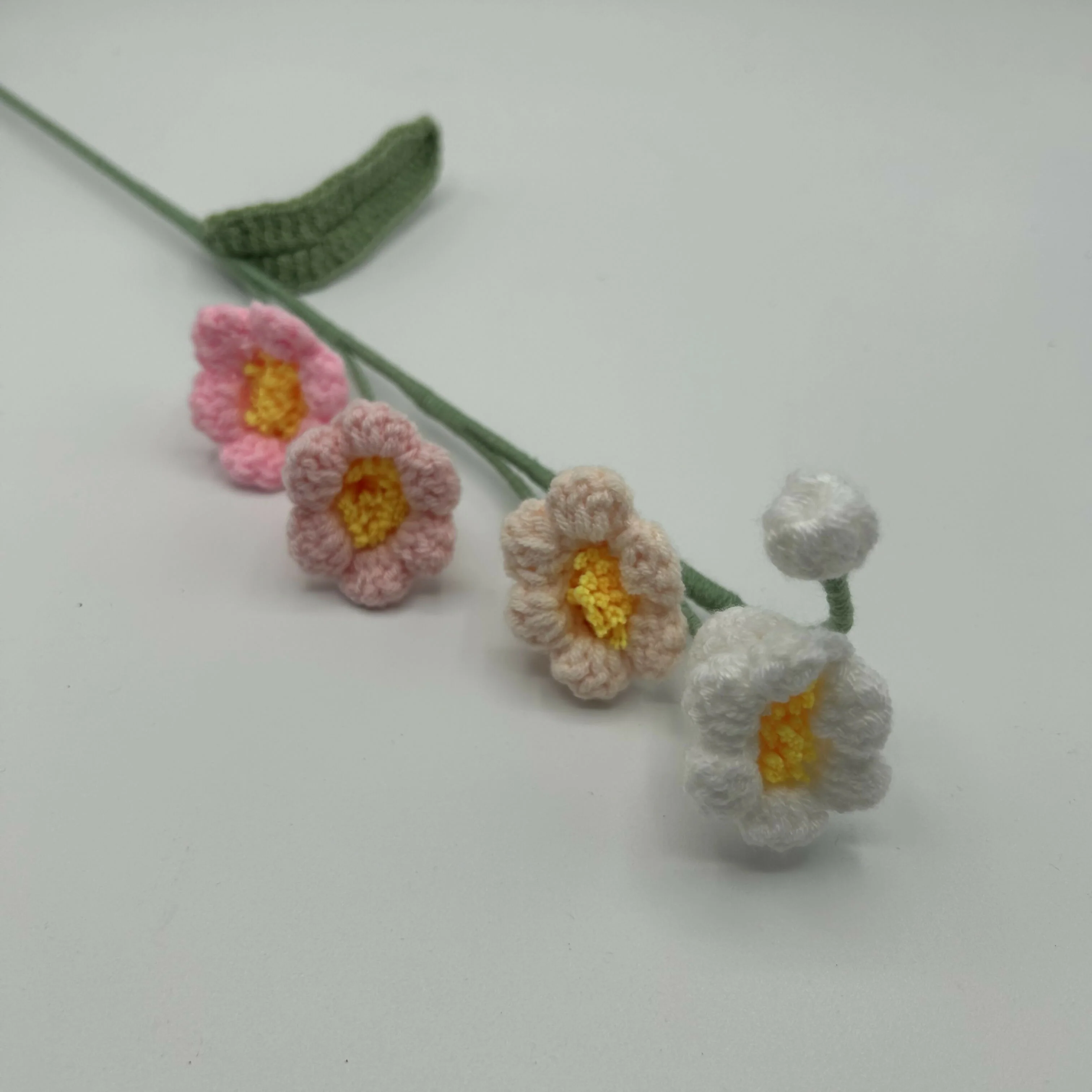 Handmade Crochet Meadow Bloom – Long Stem Flower - Image 9