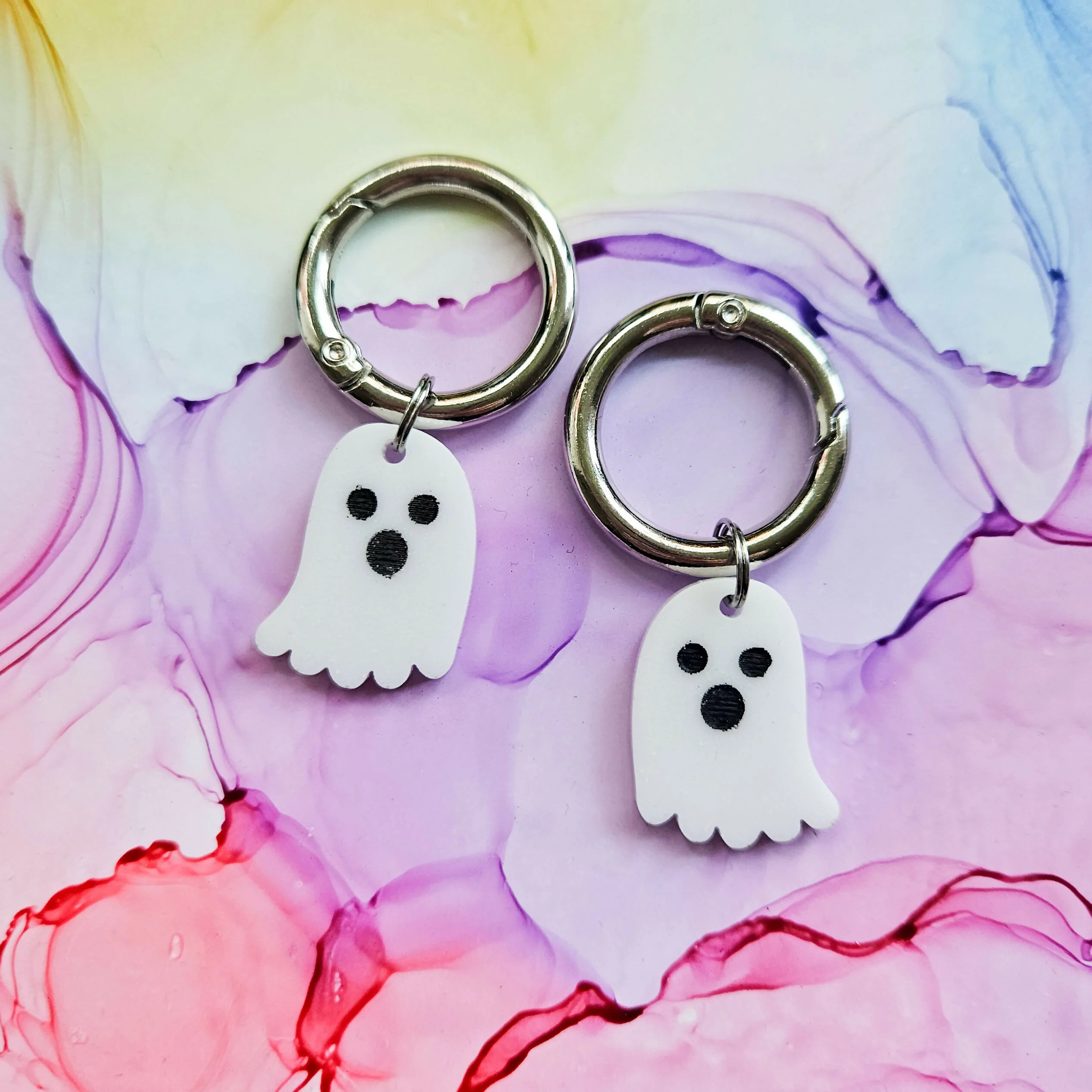 Handmade Ghost Resin Boot Charms - Image 4