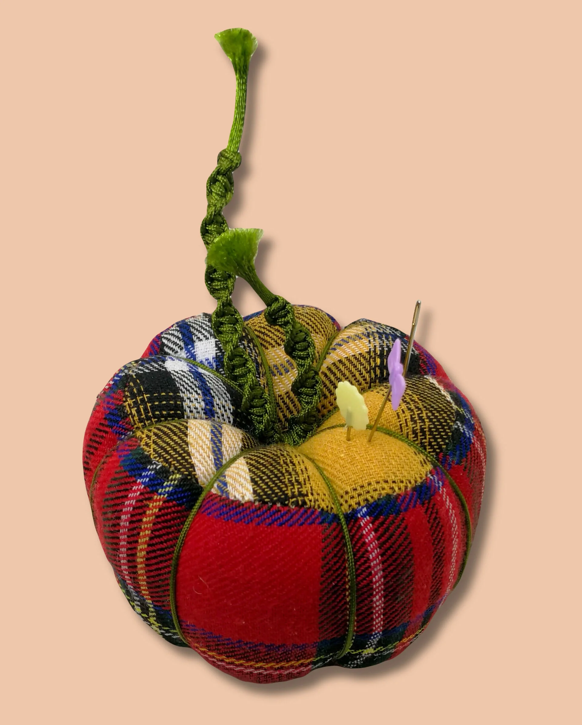Handmade Mini Pumpkin Pin Cushion - Image 3
