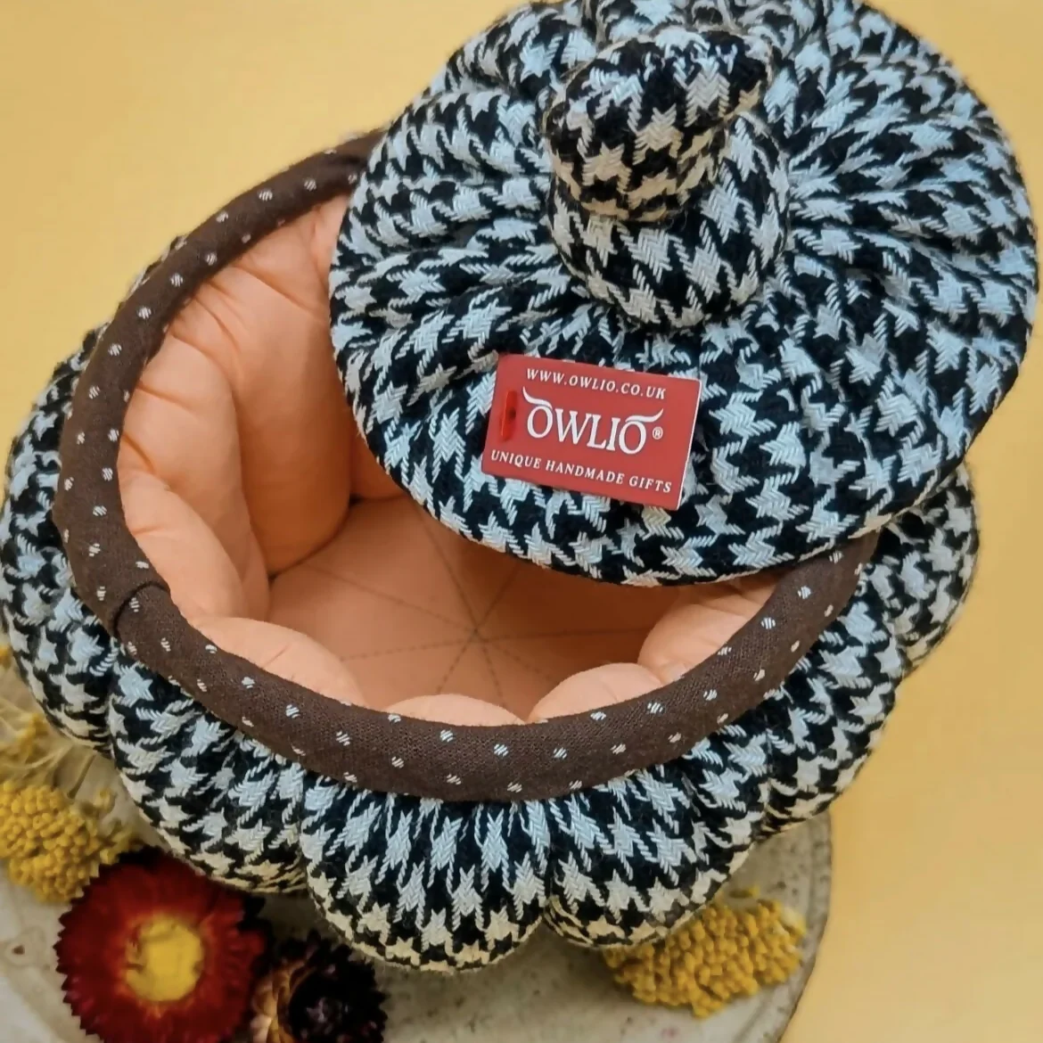 Handmade Pumpkin-Shaped Storage Container - Image 2