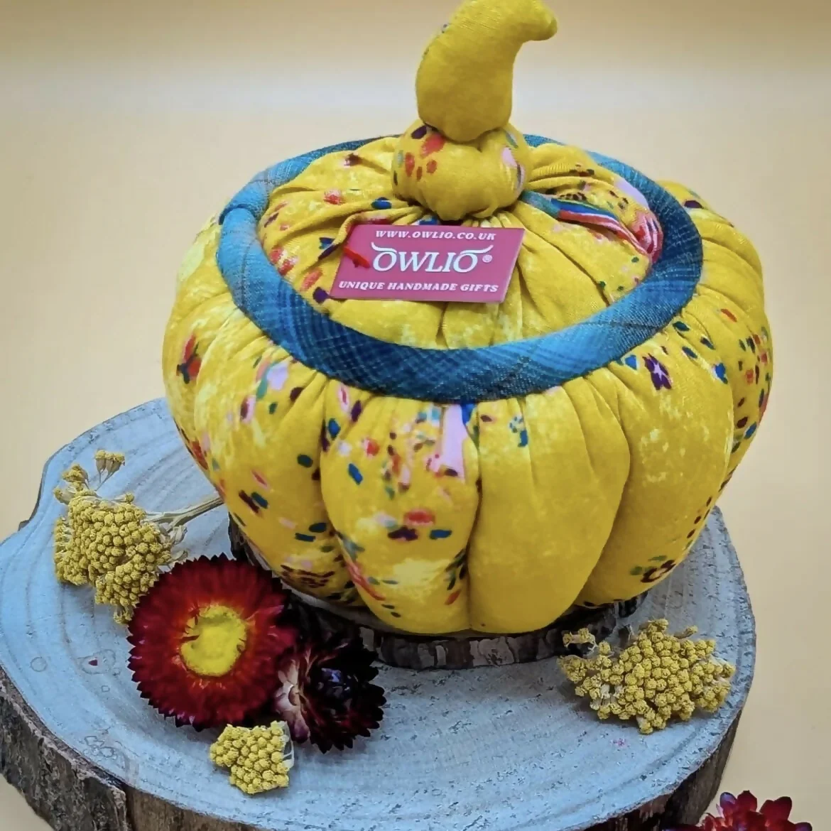 Handmade Pumpkin-Shaped Storage Container - Image 4