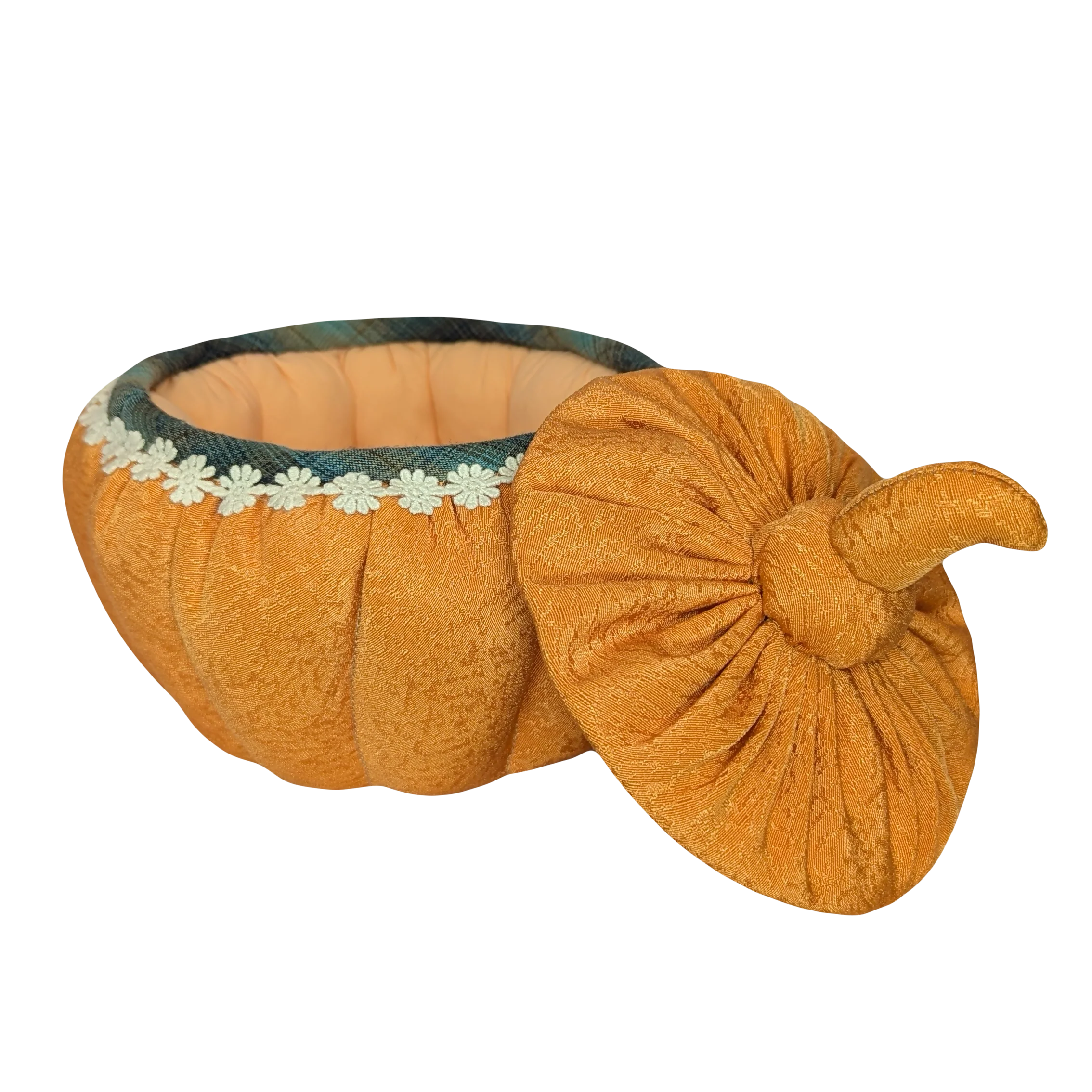 Handmade Pumpkin-Shaped Storage Container - Image 6