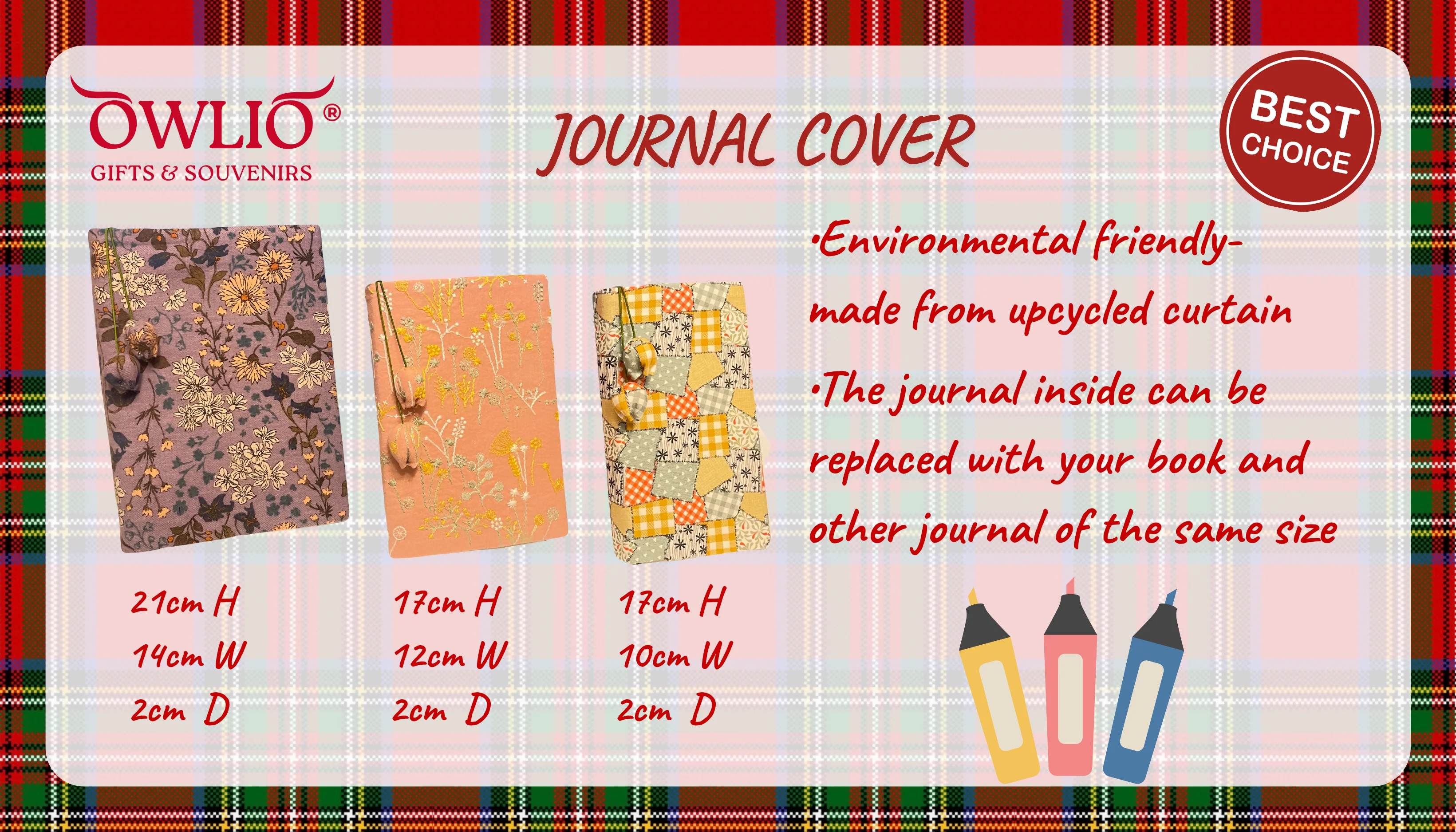 Handmade Refillable Journal Cover - Image 2