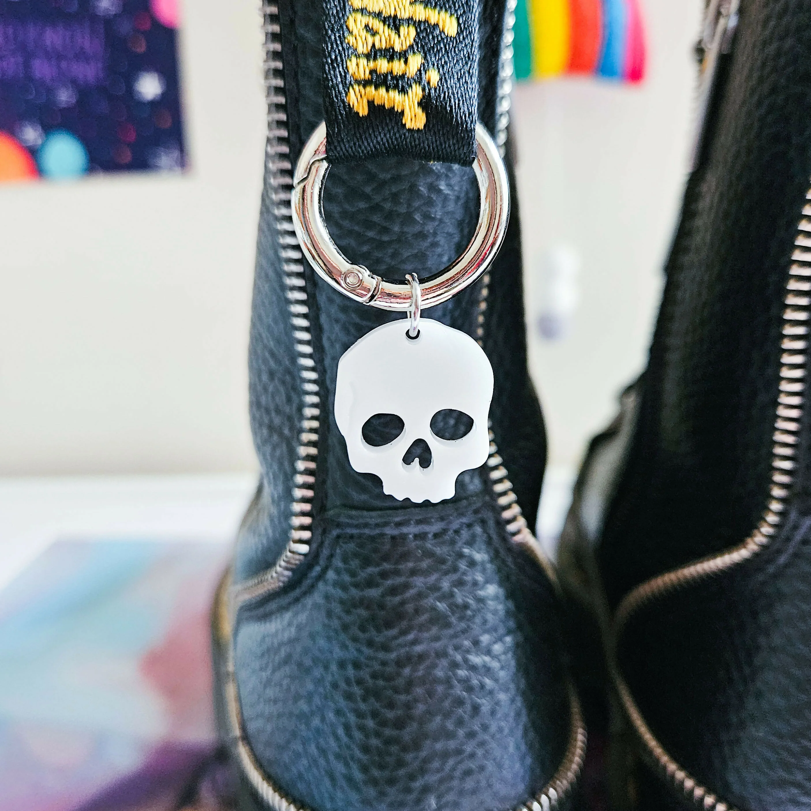 Handmade Resin Skull Boot Charms - Image 2