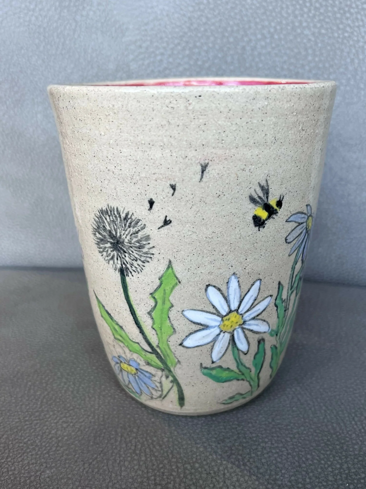 Handpainted Flower Vase - Image 3