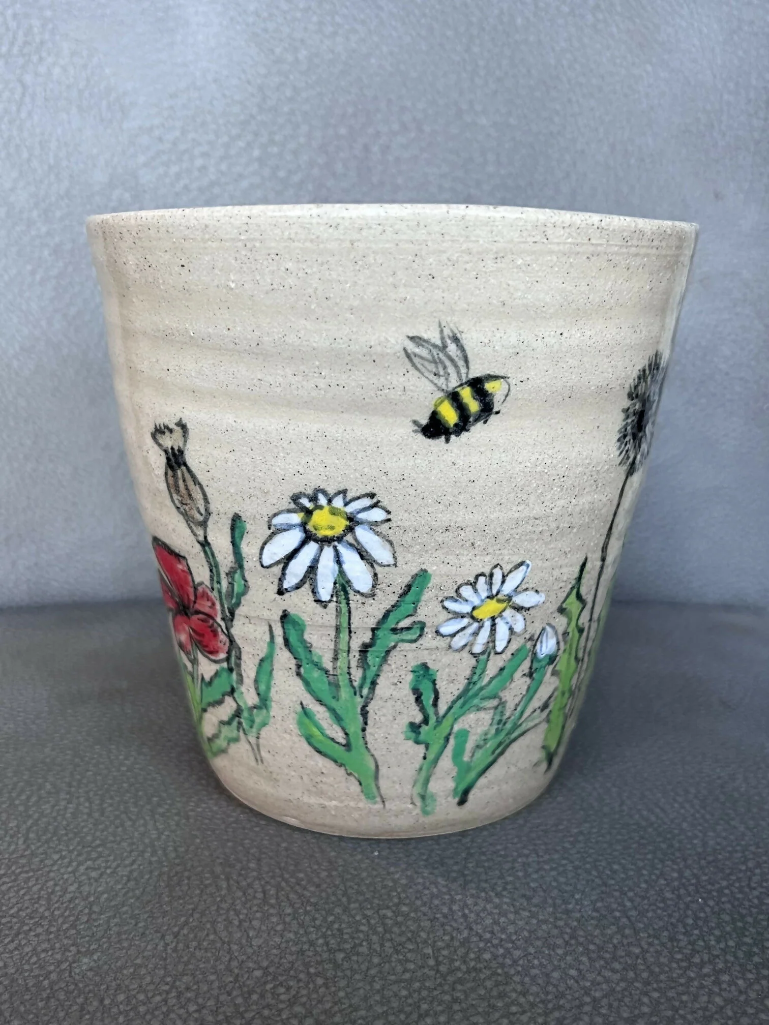 Handpainted Flower Vase - Image 5