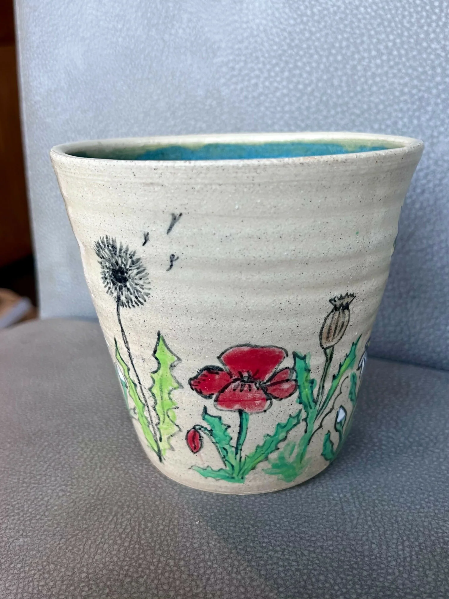 Handpainted Flower Vase - Image 6
