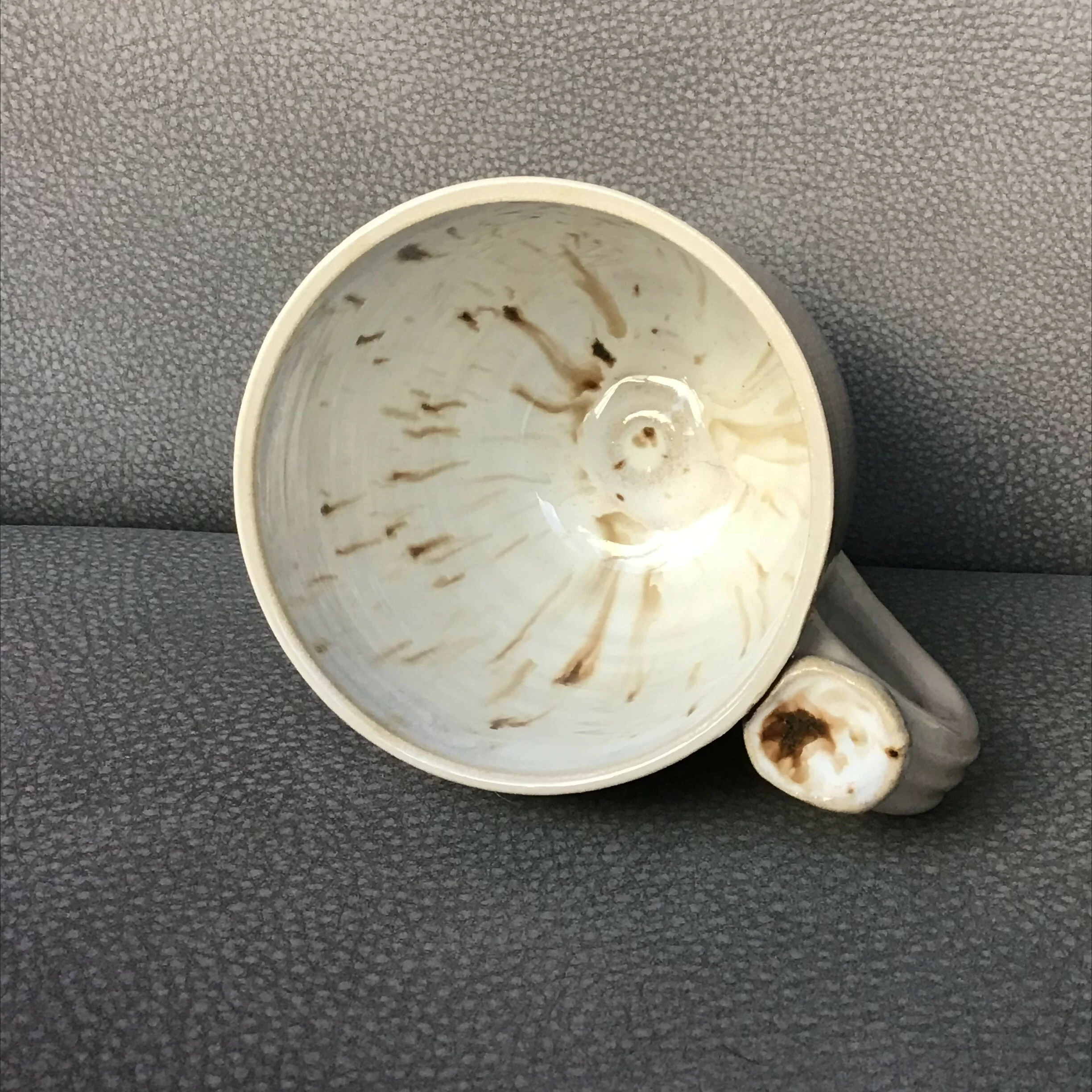 Handpainted Stoneware Animal Mug - Brown/Cream - Image 9