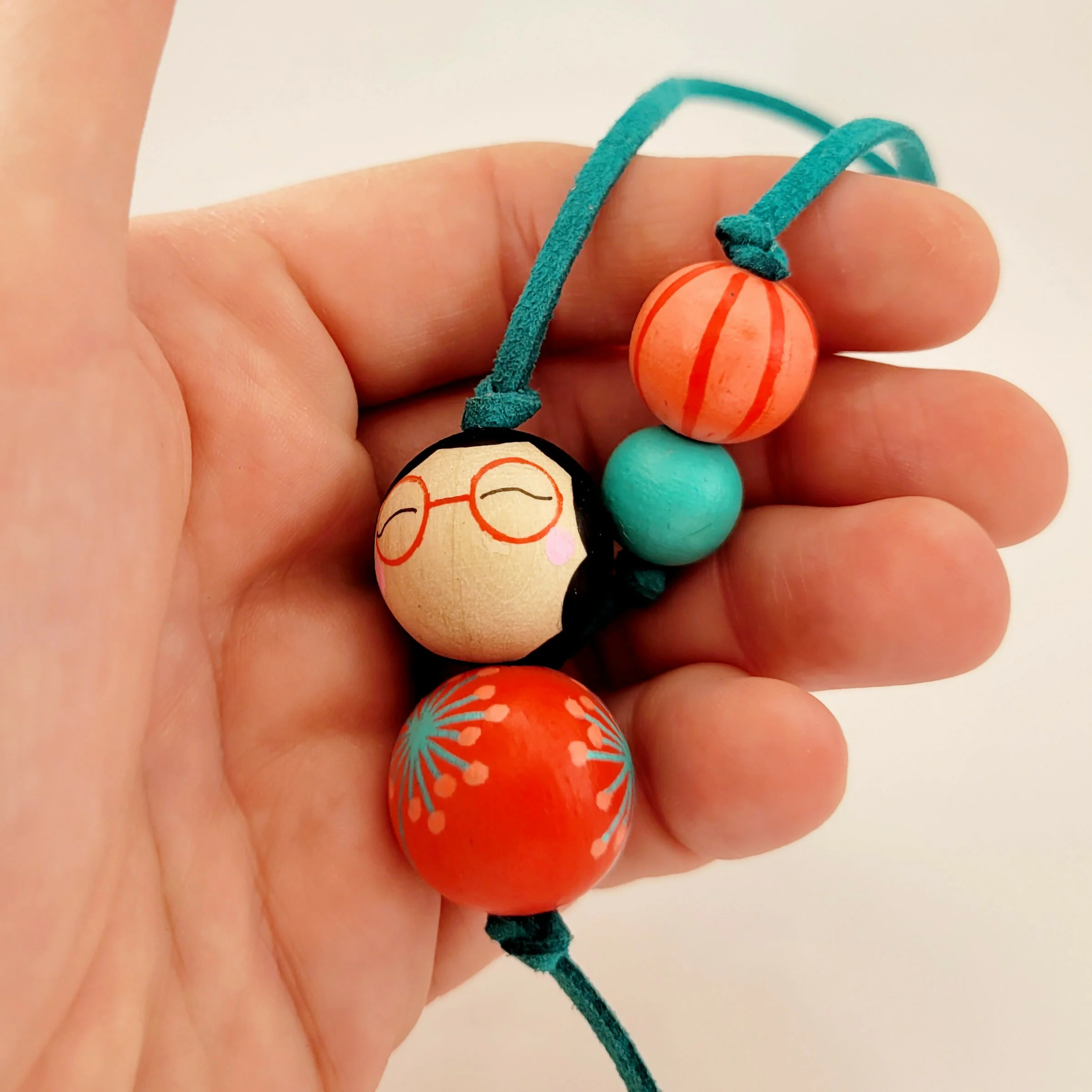 Handpainted Wooden Bead Bookmark - Image 3