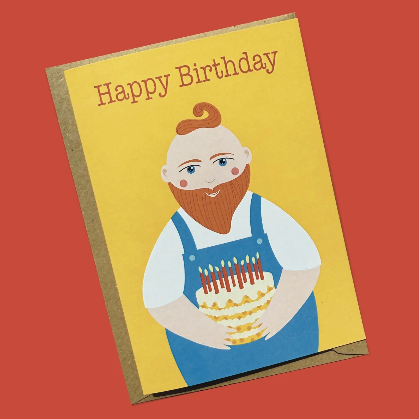 Happy Birthday Baker A6 Greetings Card