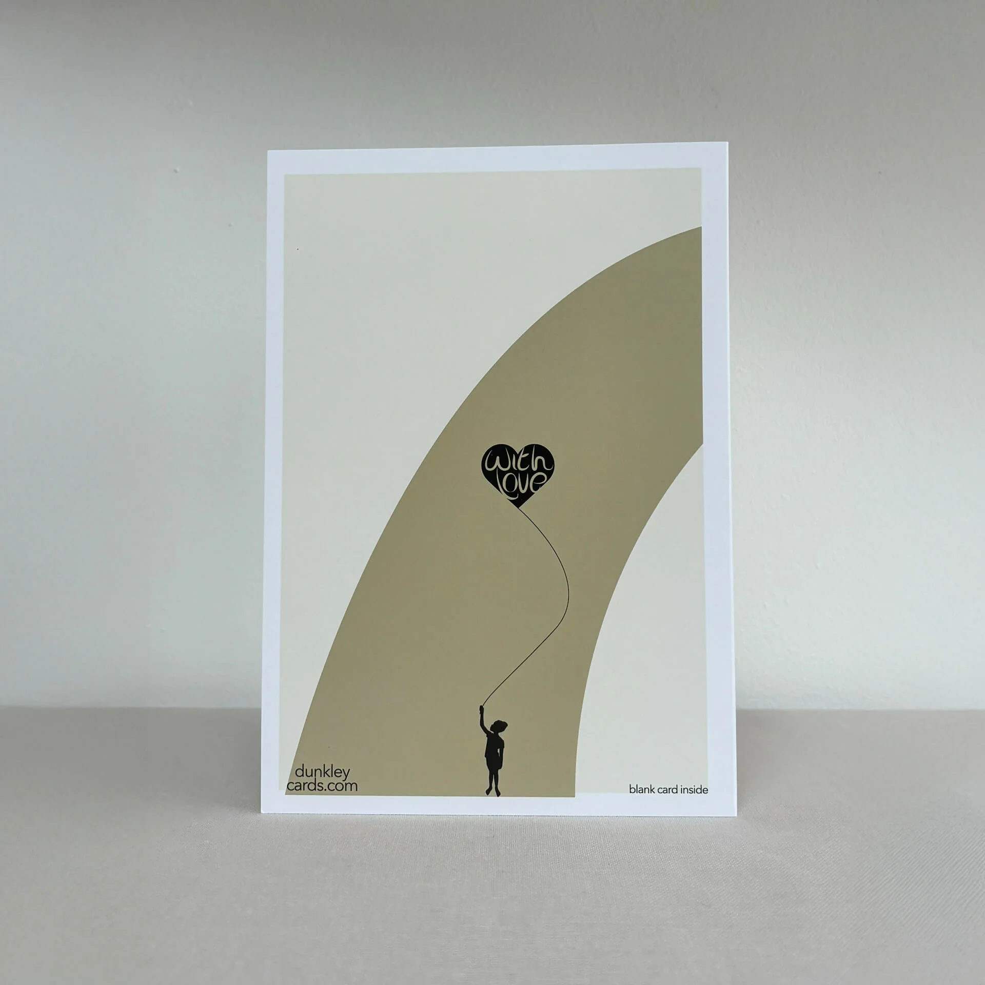 Happy Birthday Card - Beige, Off White and Red Gift Design - Image 2