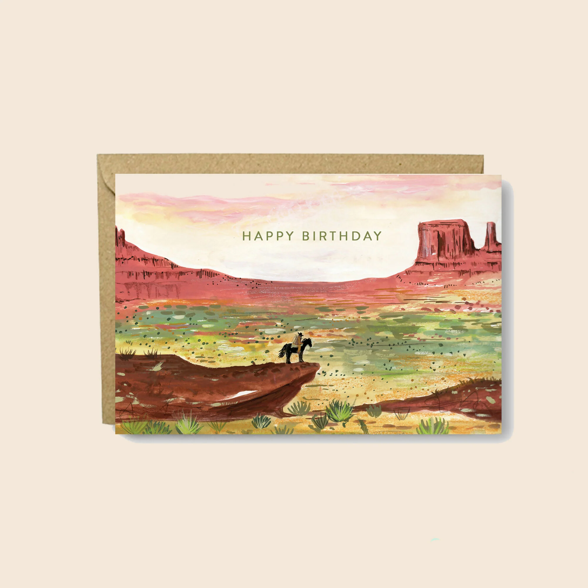Happy Birthday Cowboy Greetings Card
