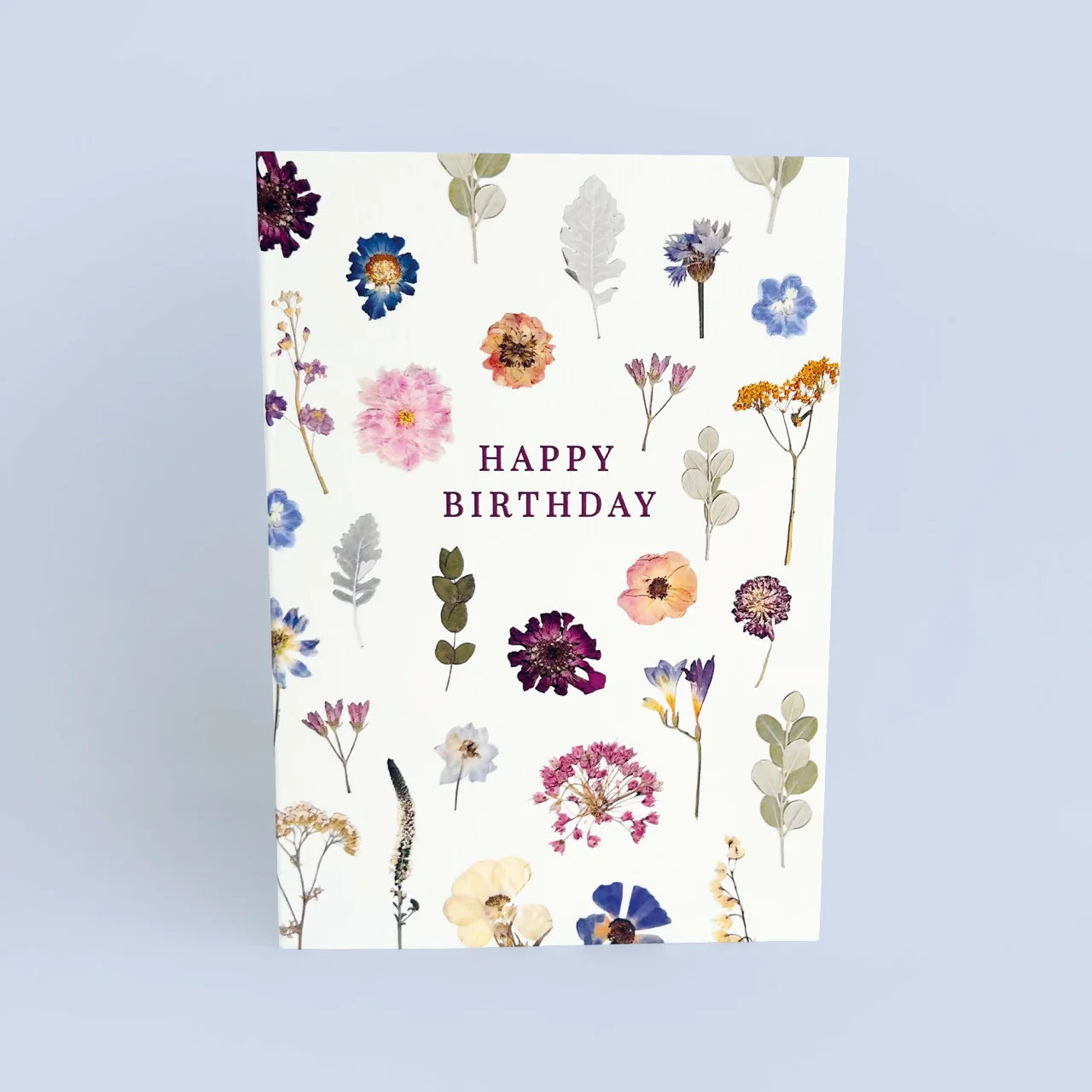 Happy Birthday Floating Flowers Card