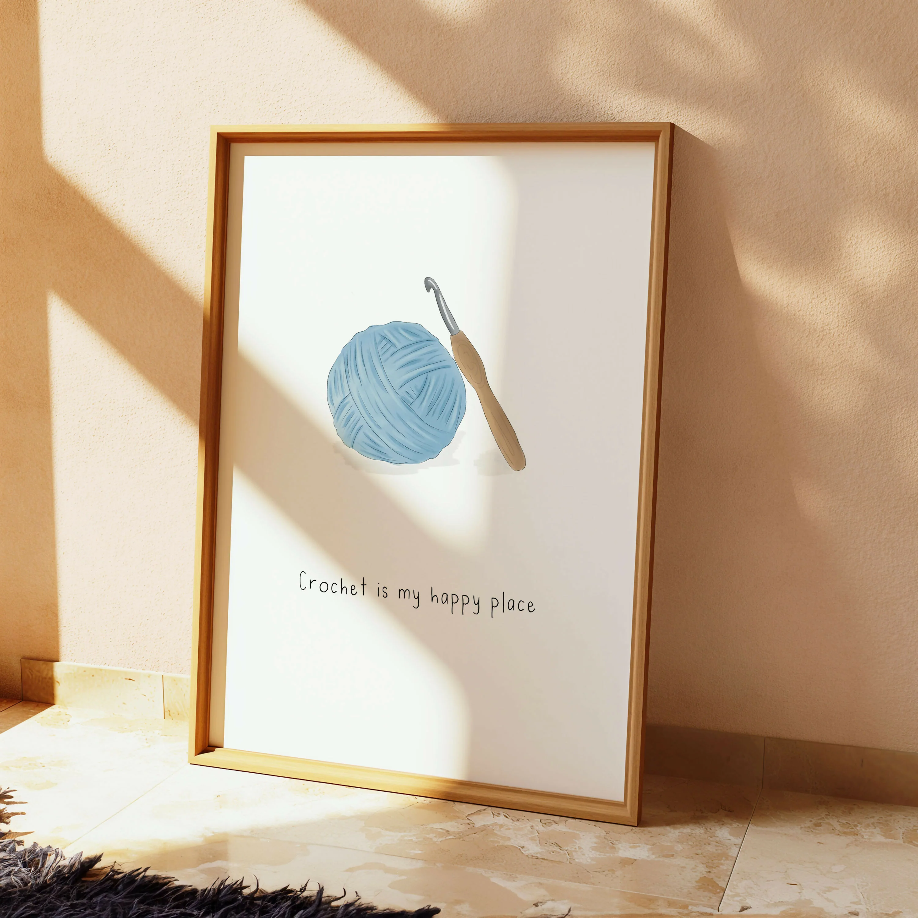 HAPPY CROCHET PRINT