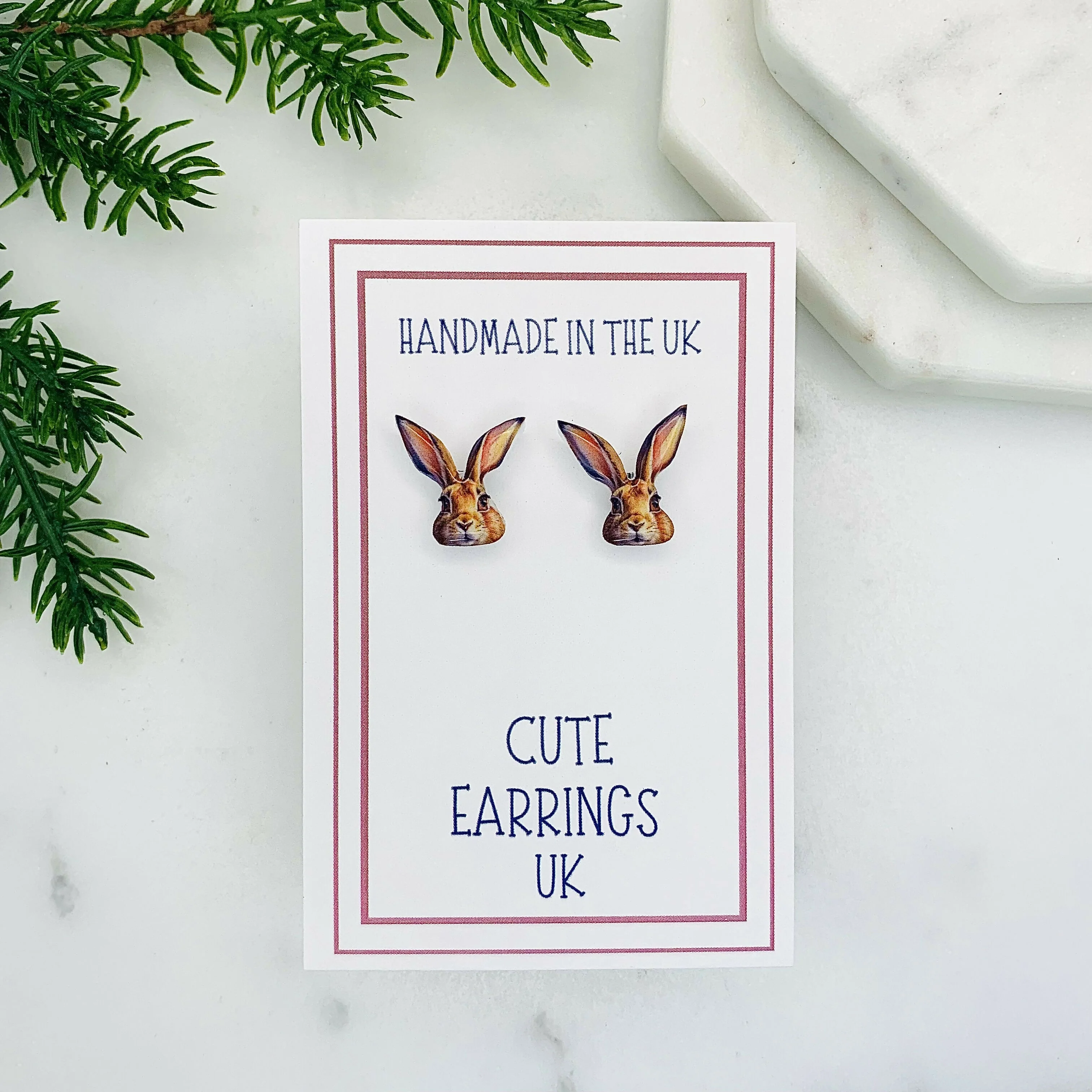 Hare Stud Earring