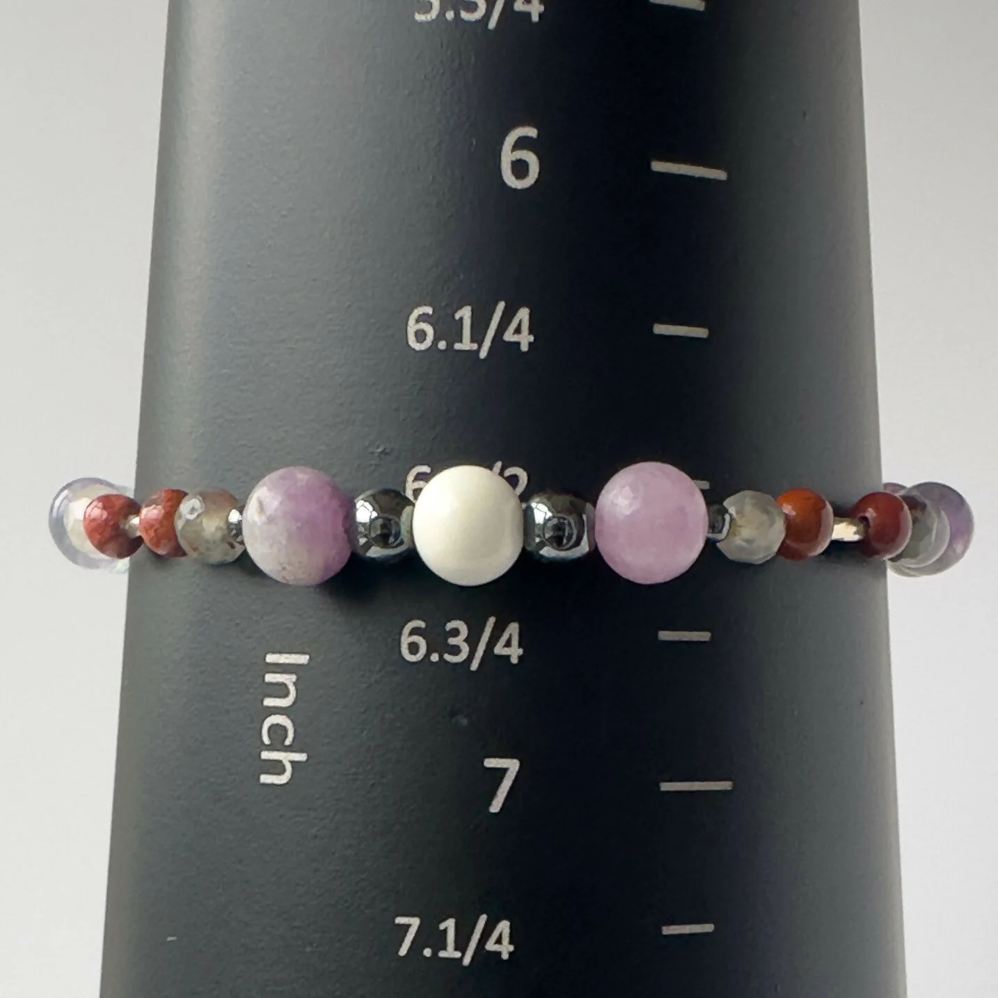 HEALING CRYSTAL & STERLING SILVER STRETCH BRACELET WITH AROMATHERAPY BEADS TO HELP WITH CONFIDENCE & SELF-ESTEEM - Image 5