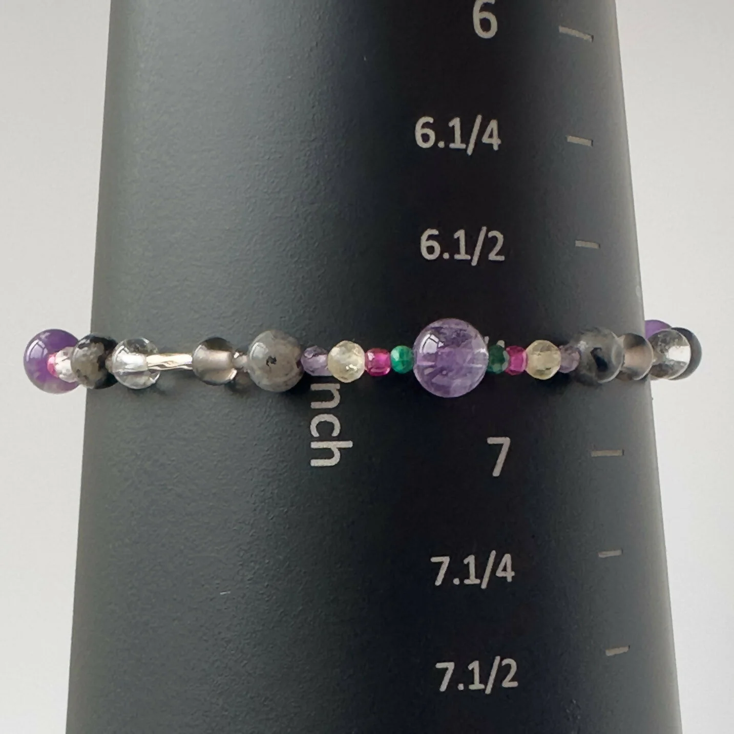 HEALING CRYSTAL & STERLING SILVER STRETCH BRACELET WITH AROMATHERAPY BEADS TO HELP WITH GRIEF & LOSS - Image 6