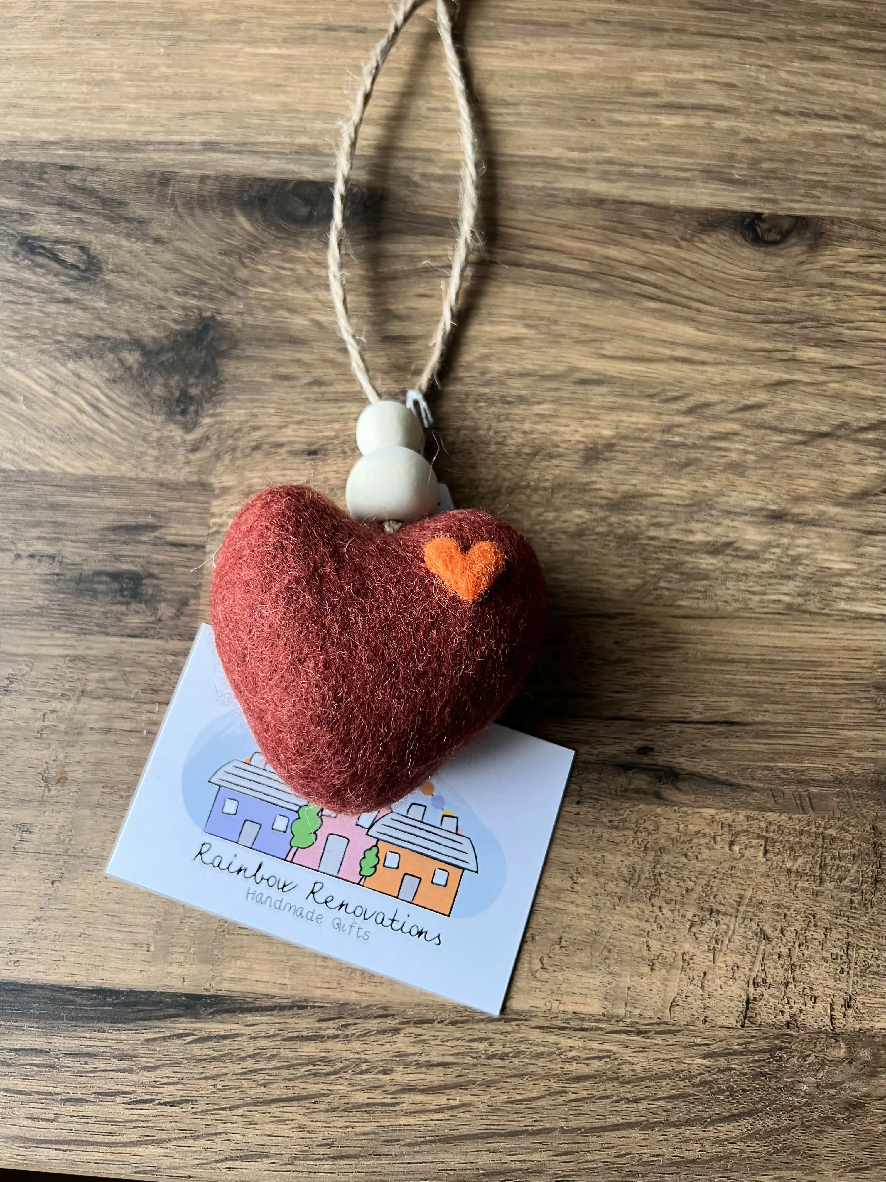 Felt Heart Hanging Decoration - Image 13