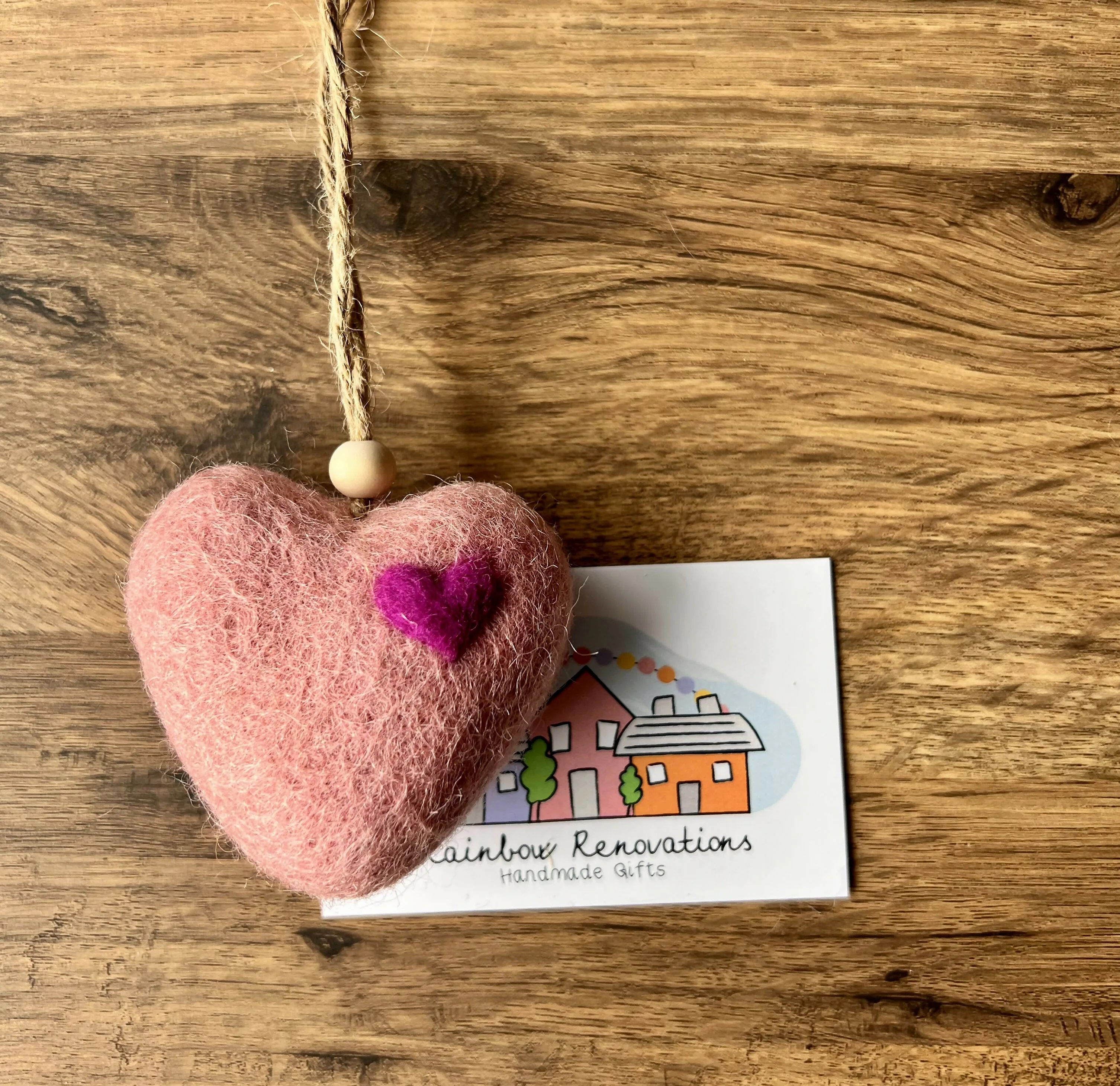 Felt Heart Hanging Decoration - Image 6