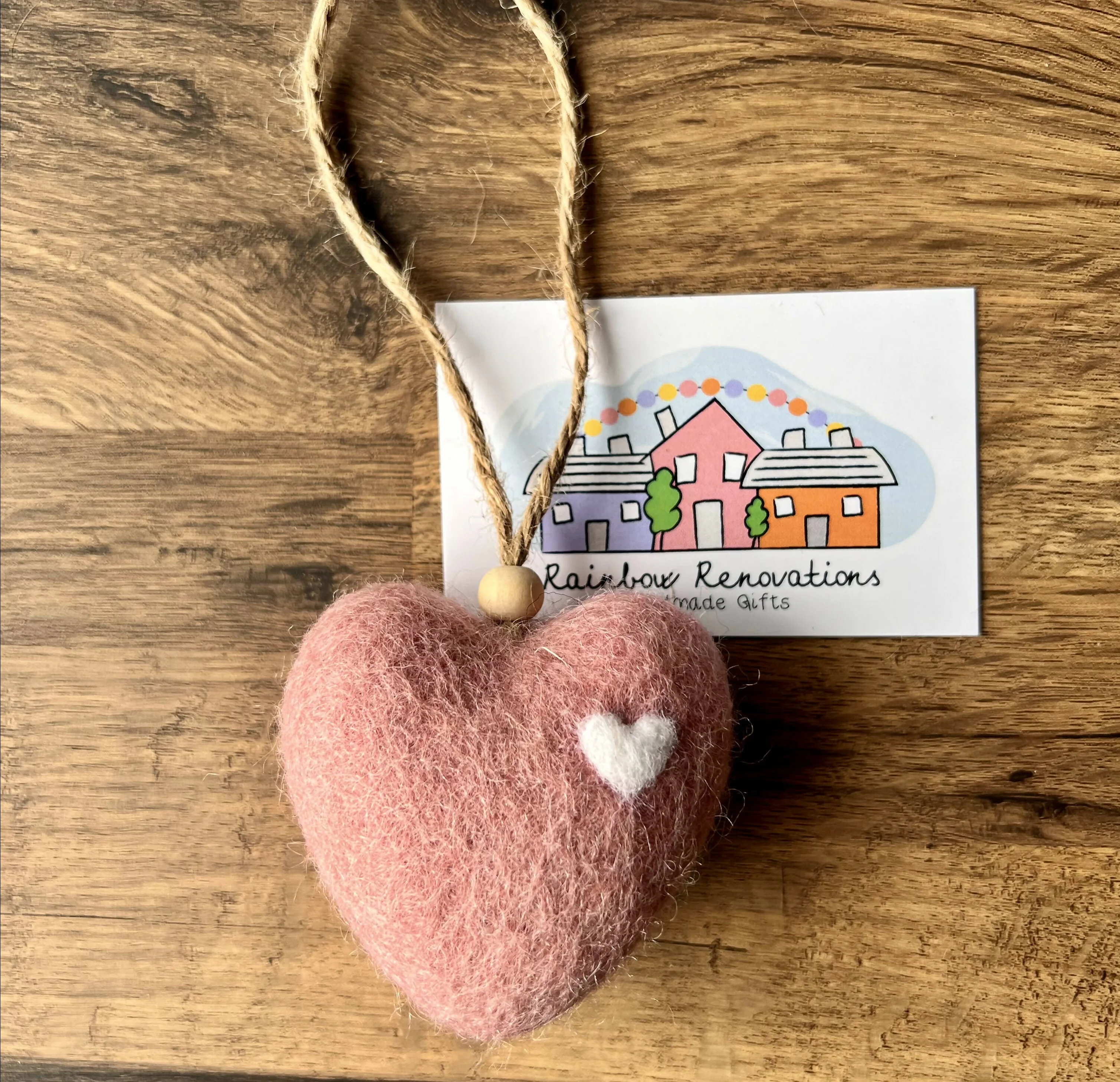 Felt Heart Hanging Decoration - Image 7