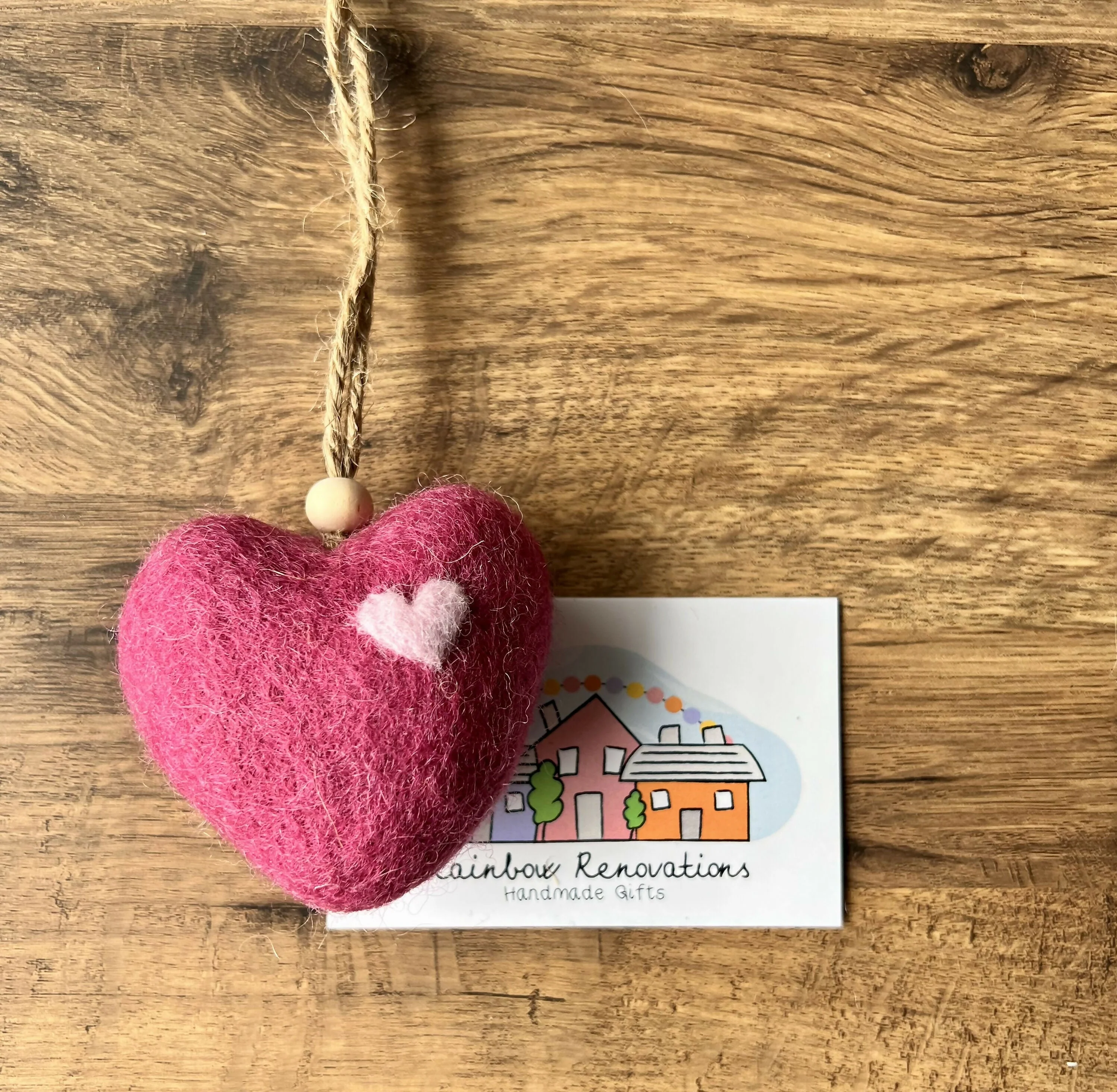 Felt Heart Hanging Decoration - Image 8