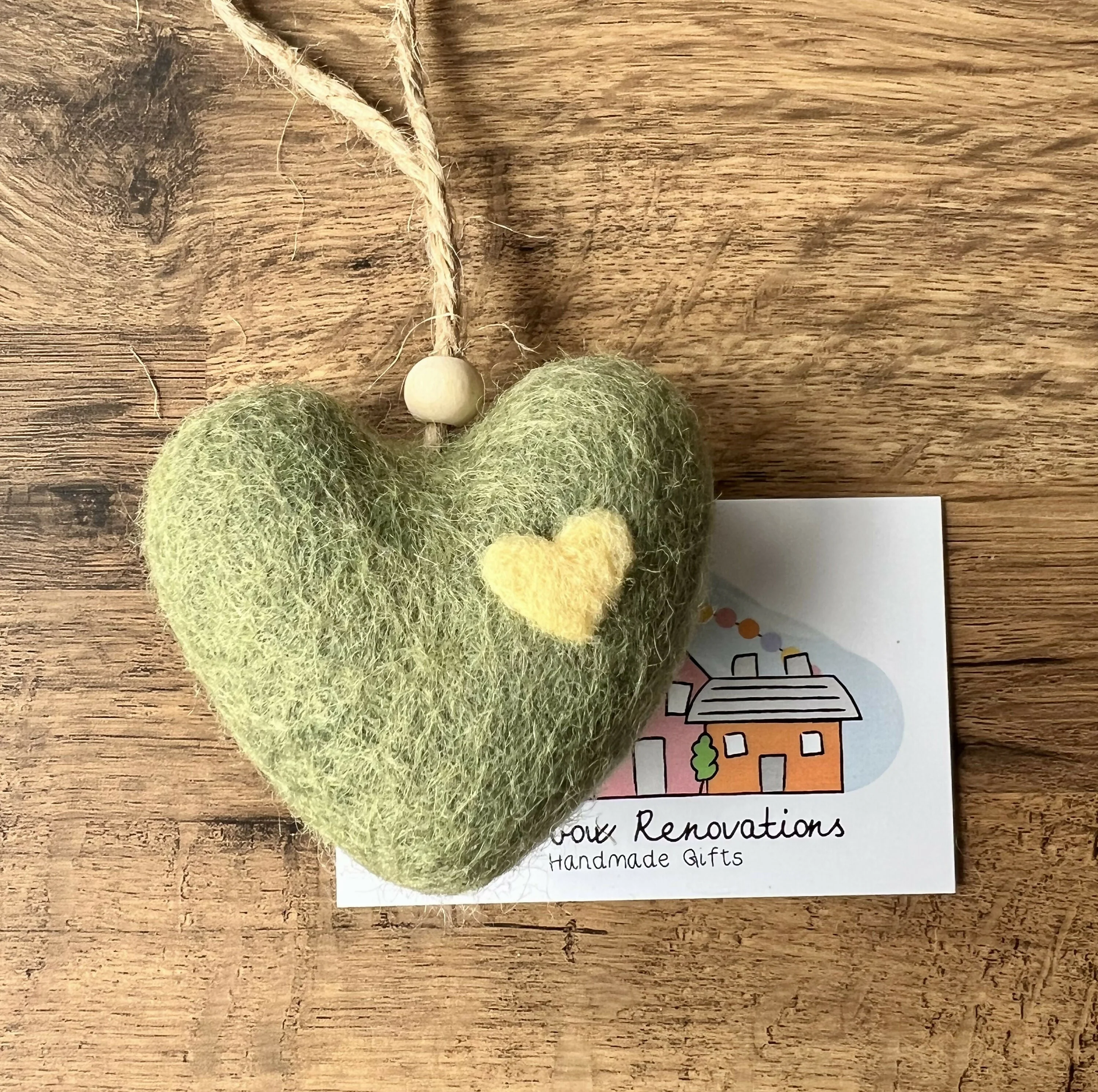 Felt Heart Hanging Decoration - Image 9
