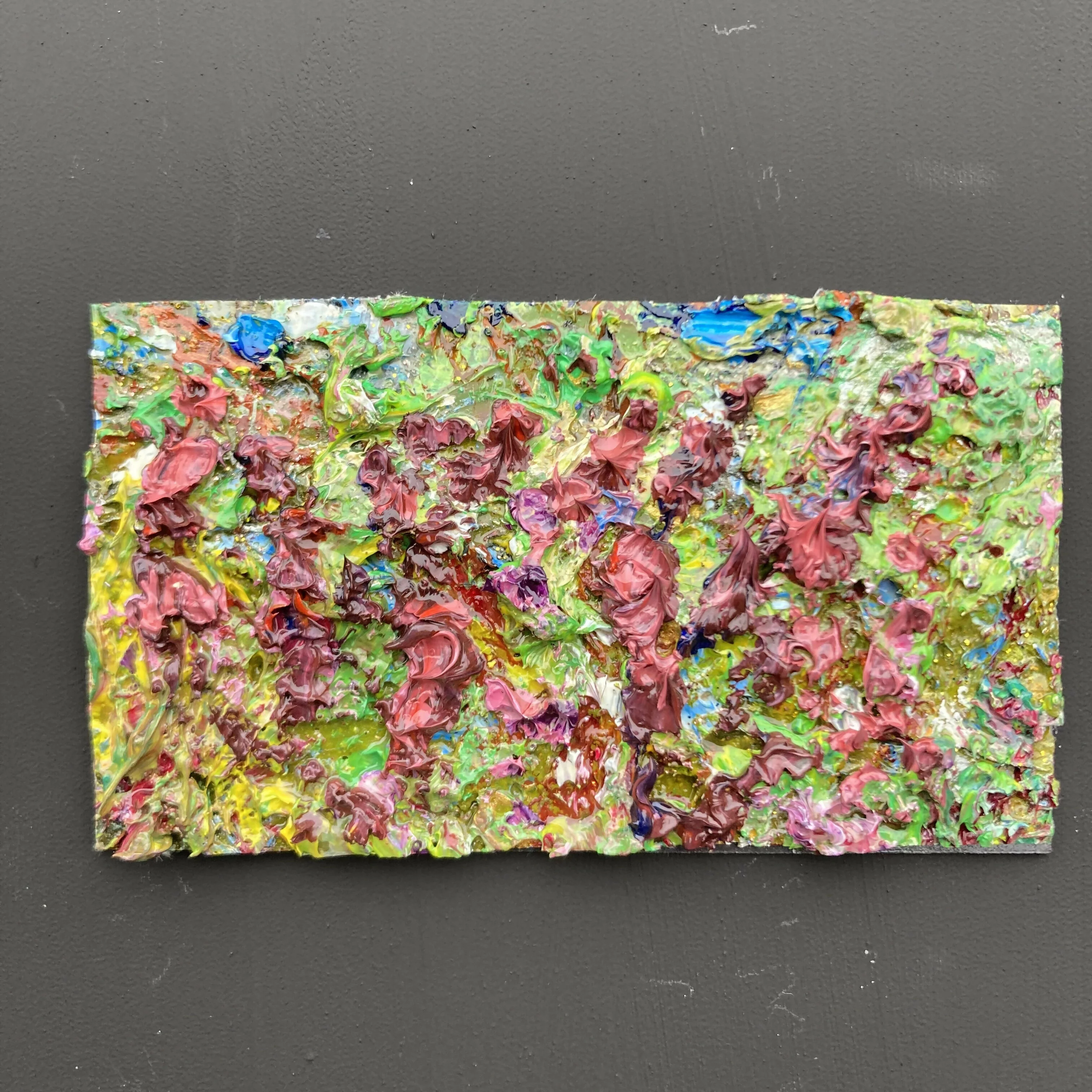 Heather Oil Painting Mini Canvas Fridge Magnet