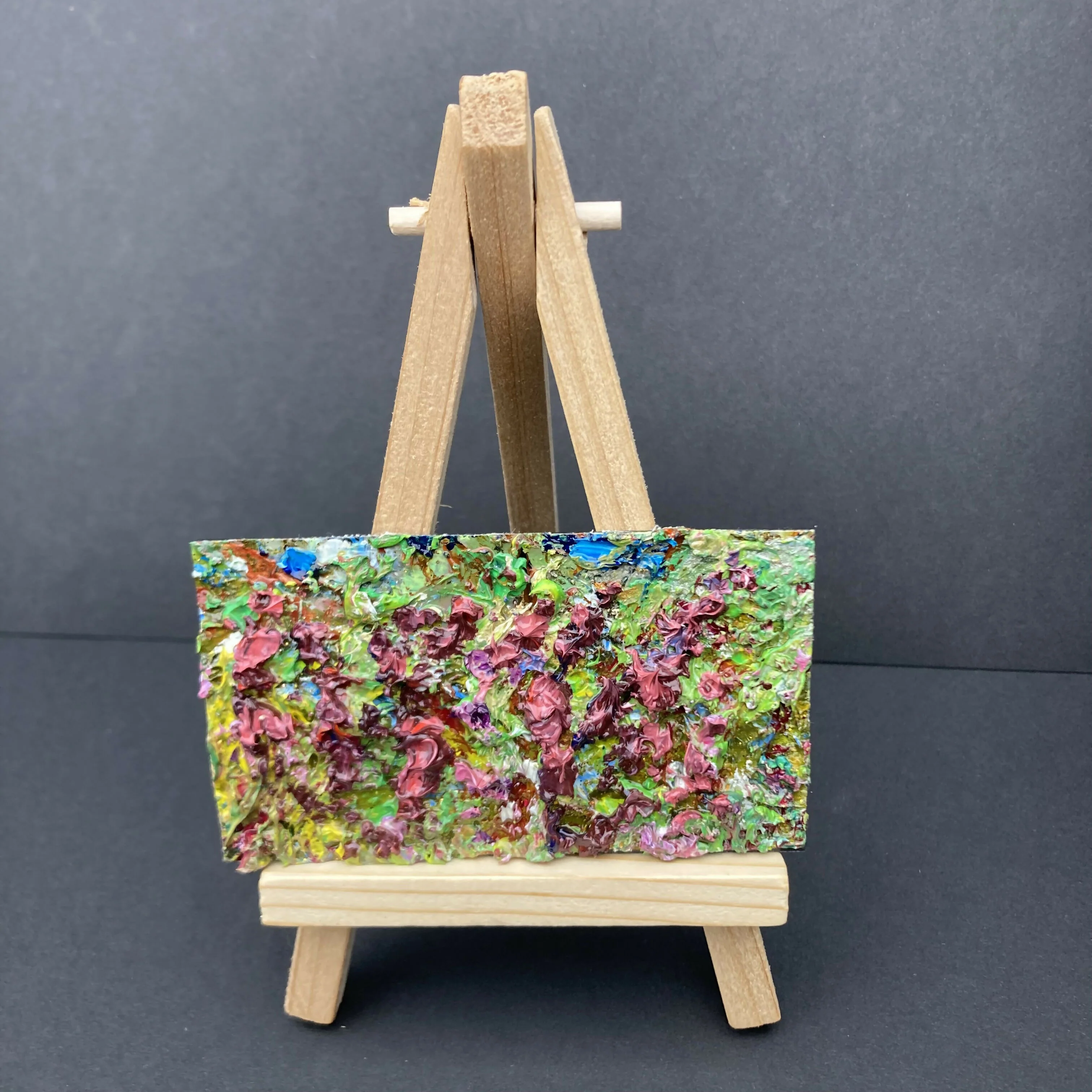 Heather Oil Painting Mini Canvas Fridge Magnet - Image 2