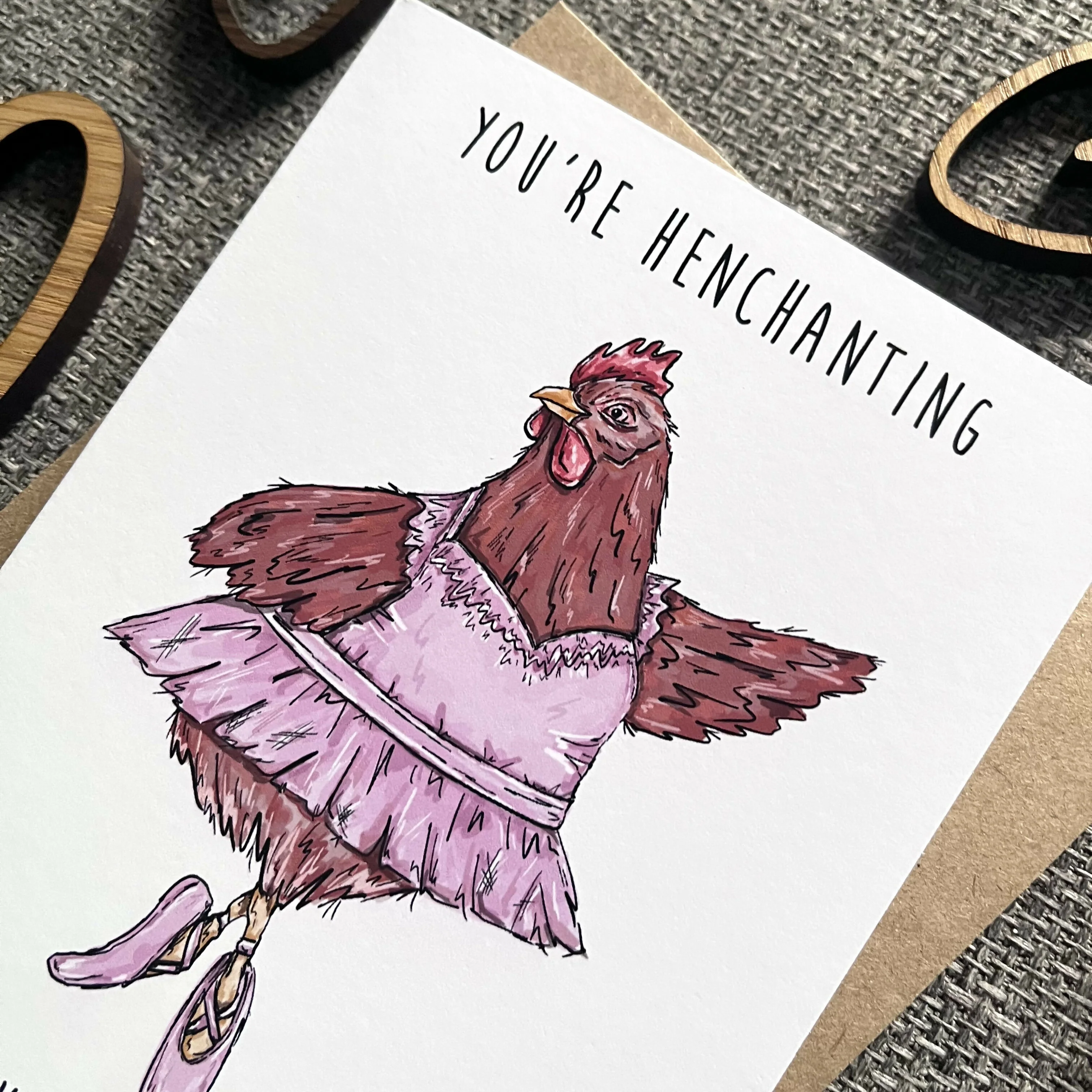 Henchanting Chicken Valentine’s Card - Image 2