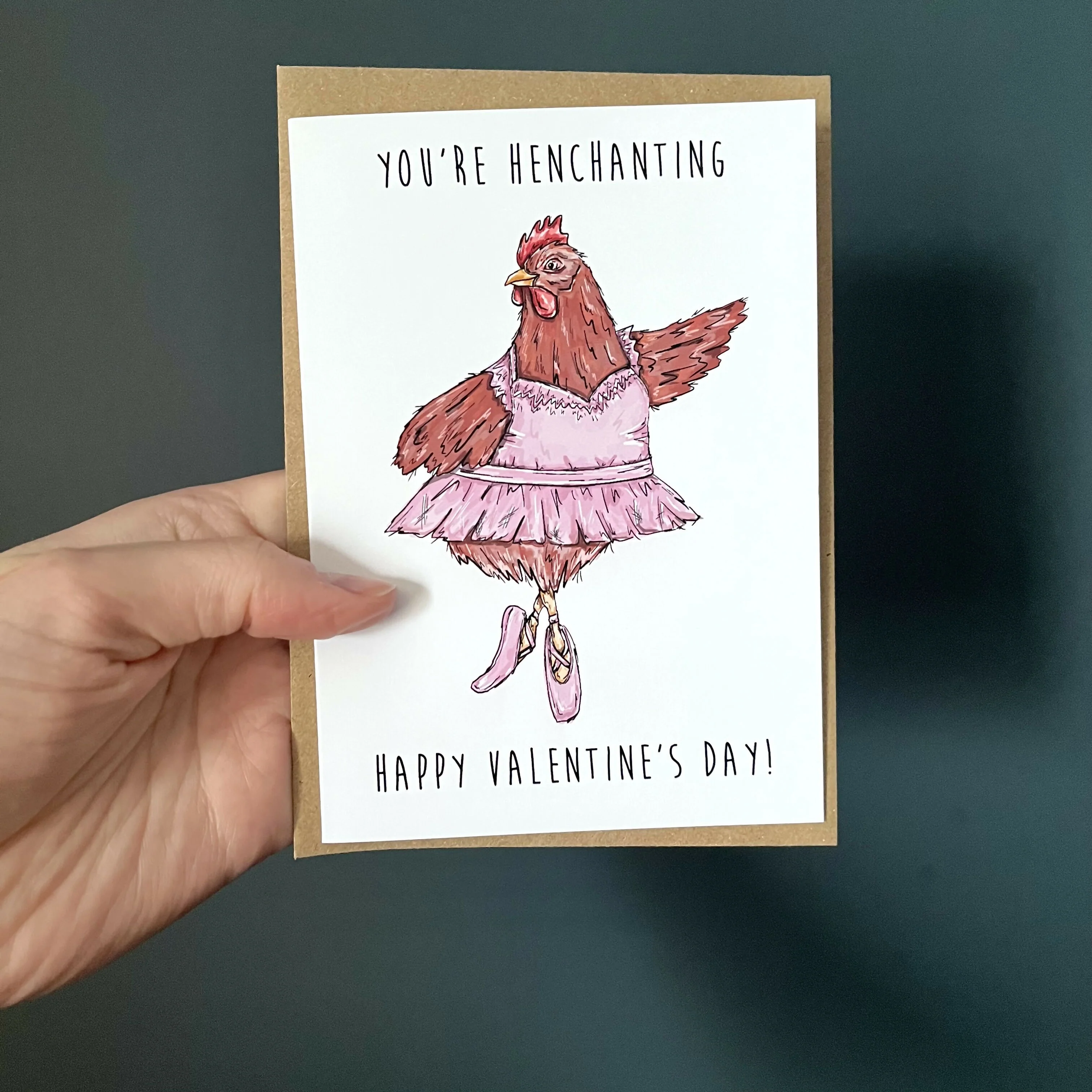Henchanting Chicken Valentine’s Card - Image 3