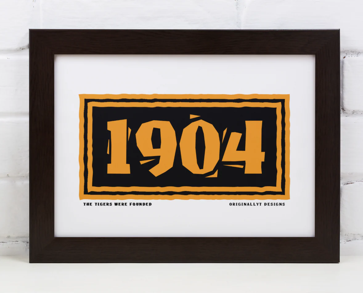 Hull City Art Print 1904 Lino Cut Design - Image 2