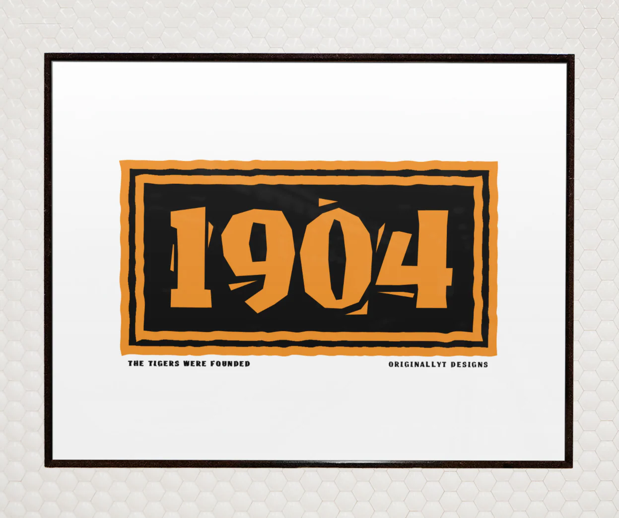 Hull City Art Print 1904 Lino Cut Design - Image 3