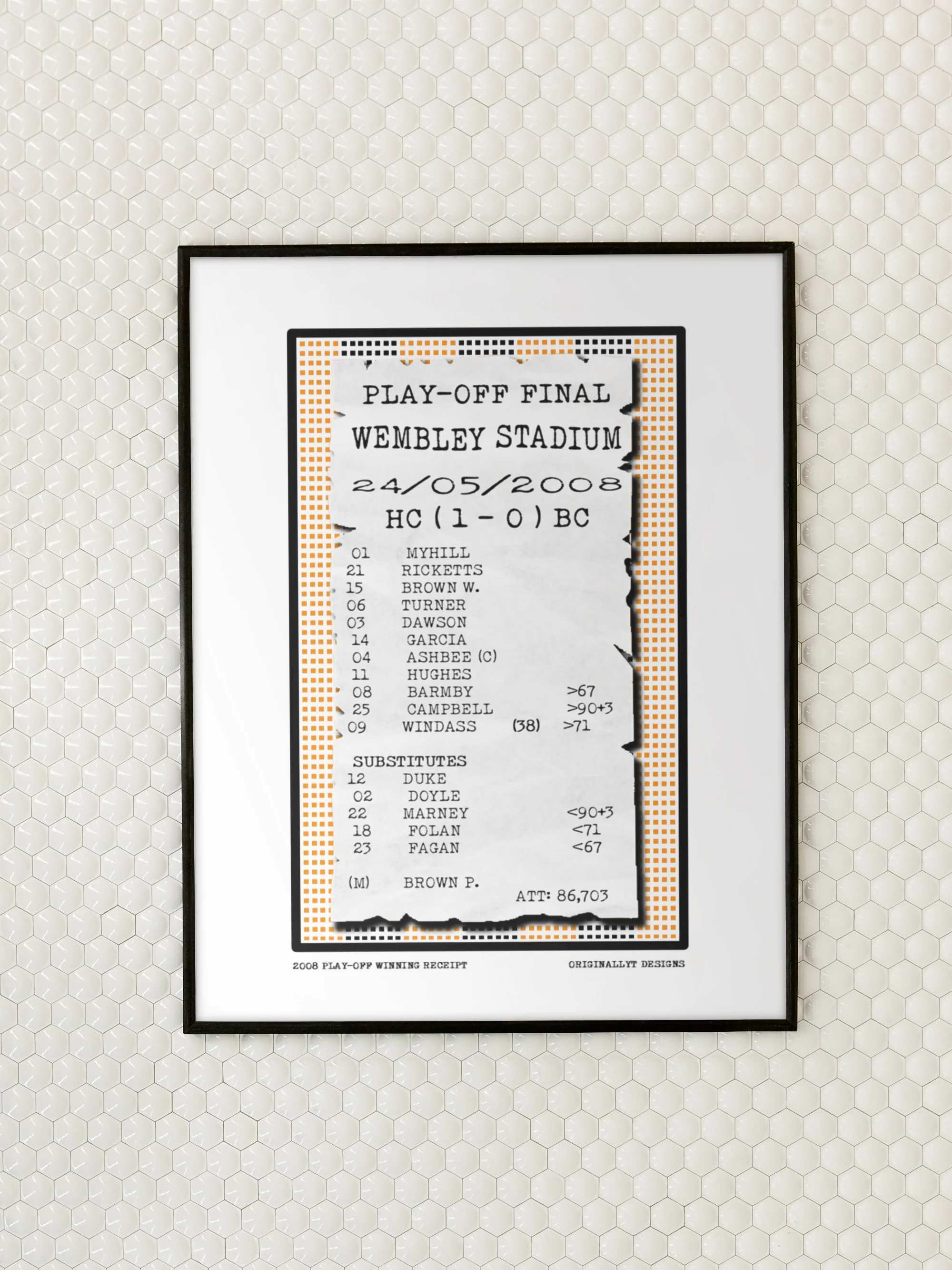 Hull City Art Print RECEIPT Design - Image 3