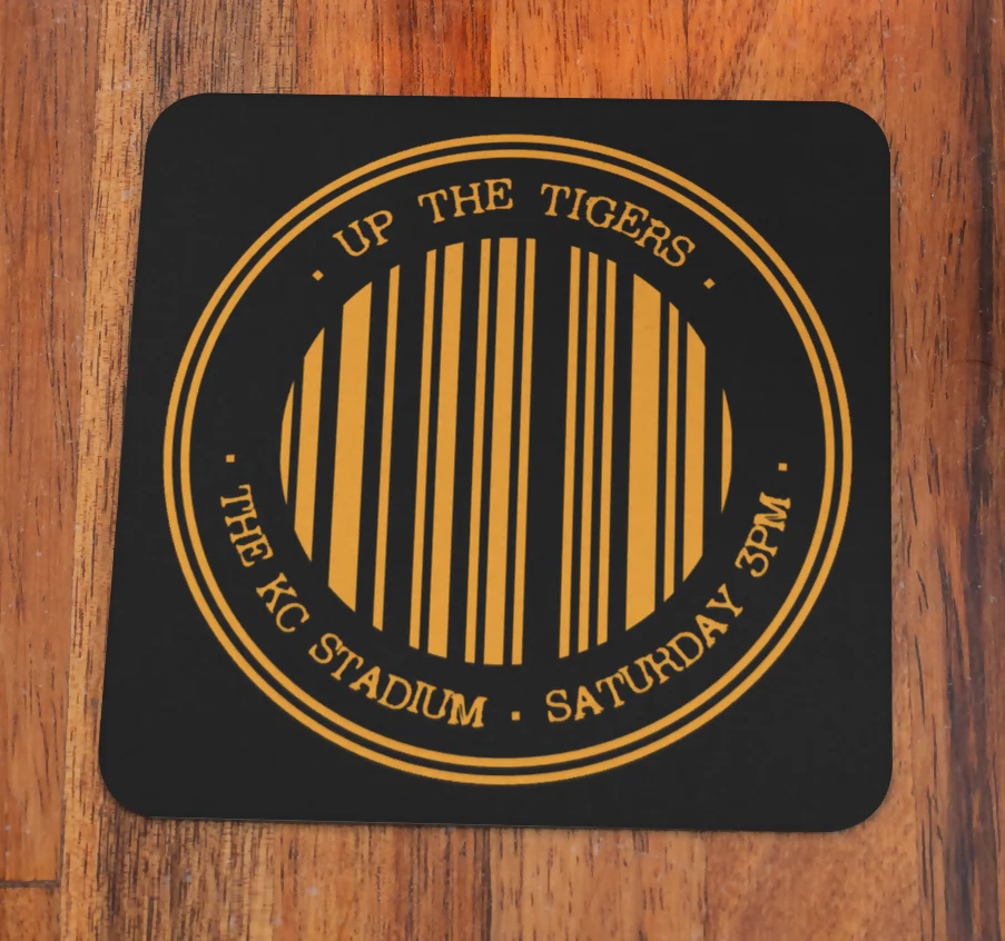 Hull City Coaster BARCODE Design SET OF 2 - Image 2