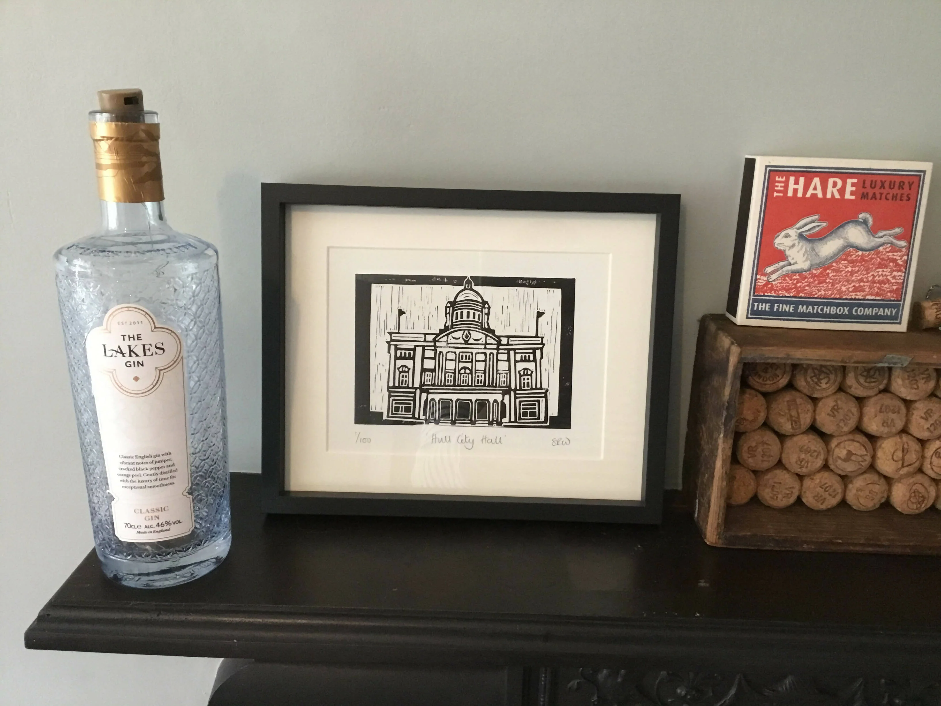Hull City Hall Framed Lino Cut Print - Image 3