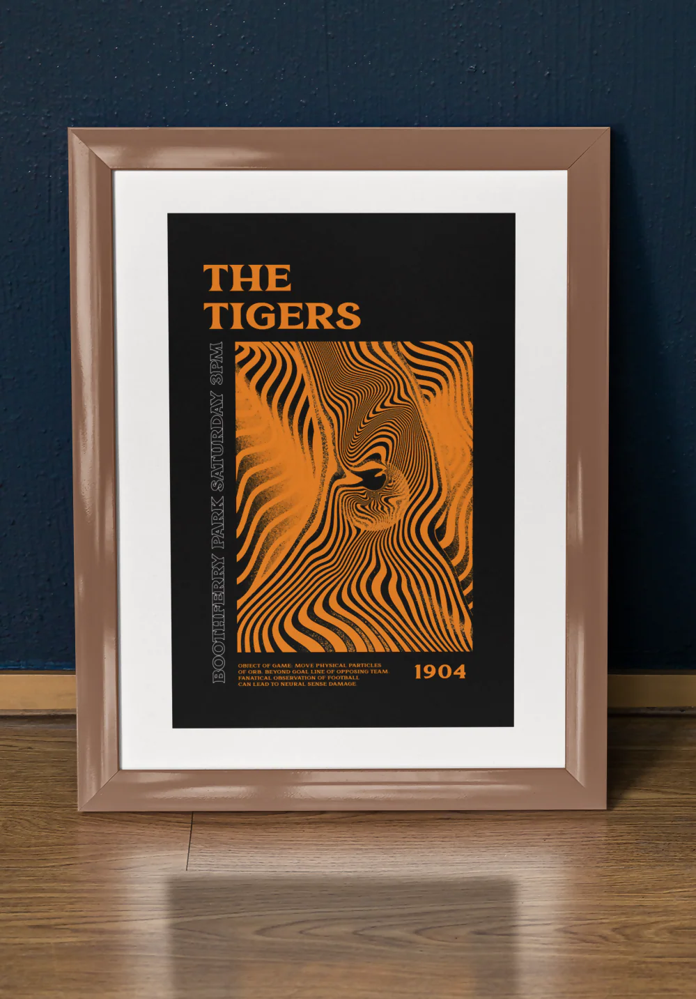 Hull City Art Print PSYCHEDELIC Design in Black - Image 3