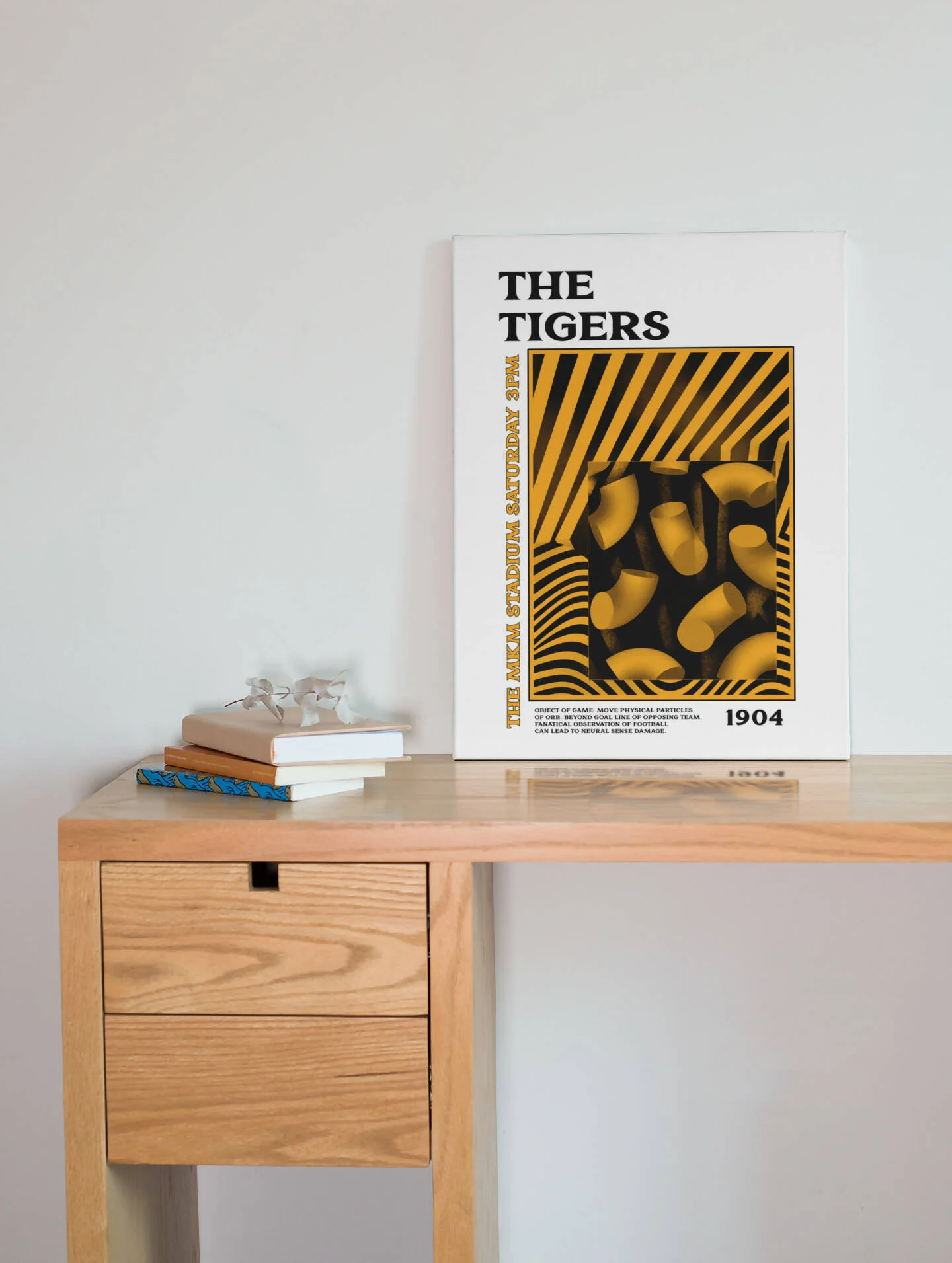 Hull City Art Print PSYCHEDELIC Design in White - Image 2