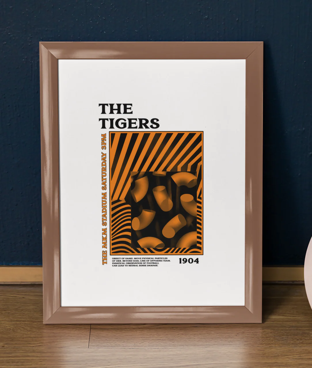 Hull City Art Print PSYCHEDELIC Design in White - Image 4