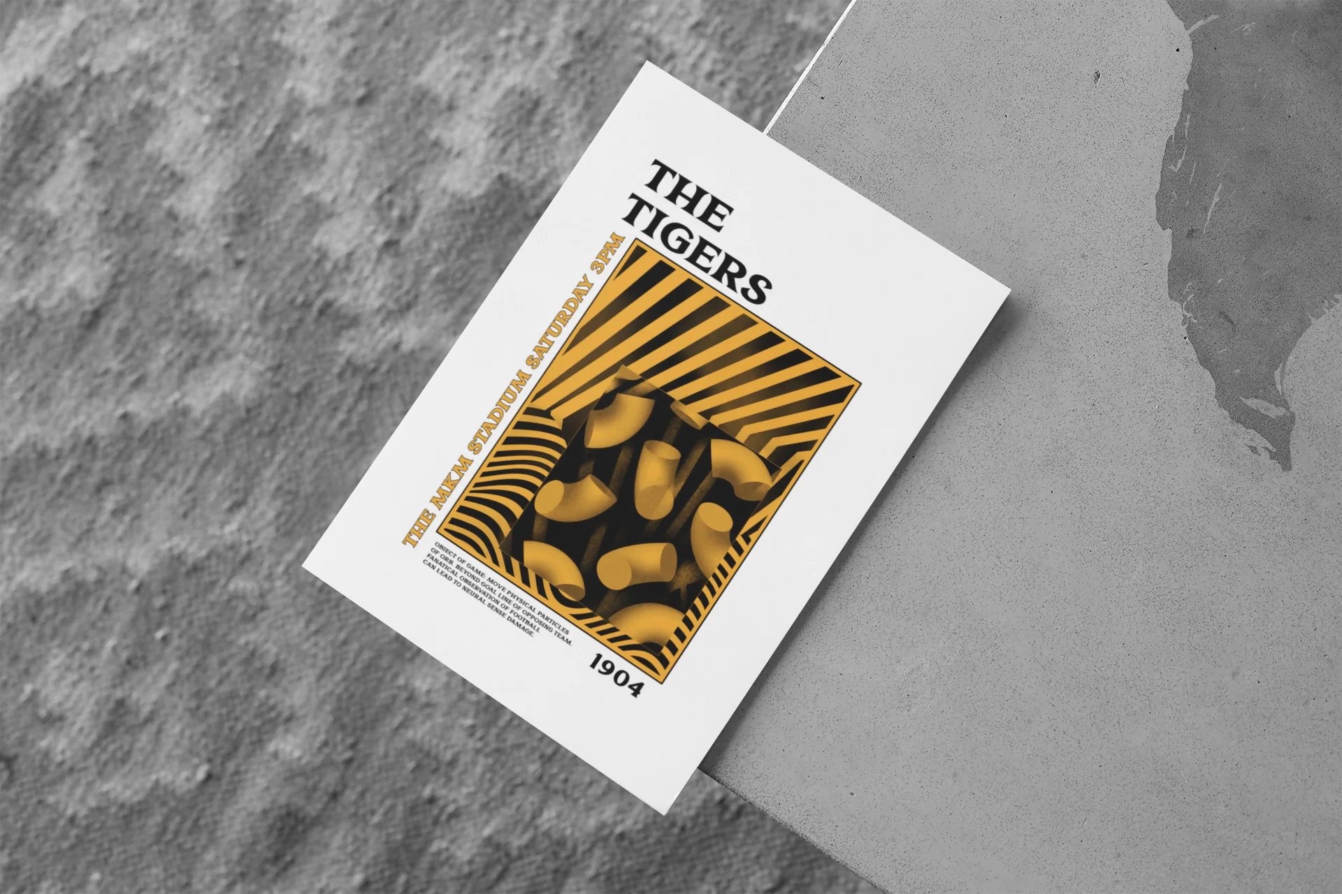 Hull City Art Print PSYCHEDELIC Design in White - Image 5
