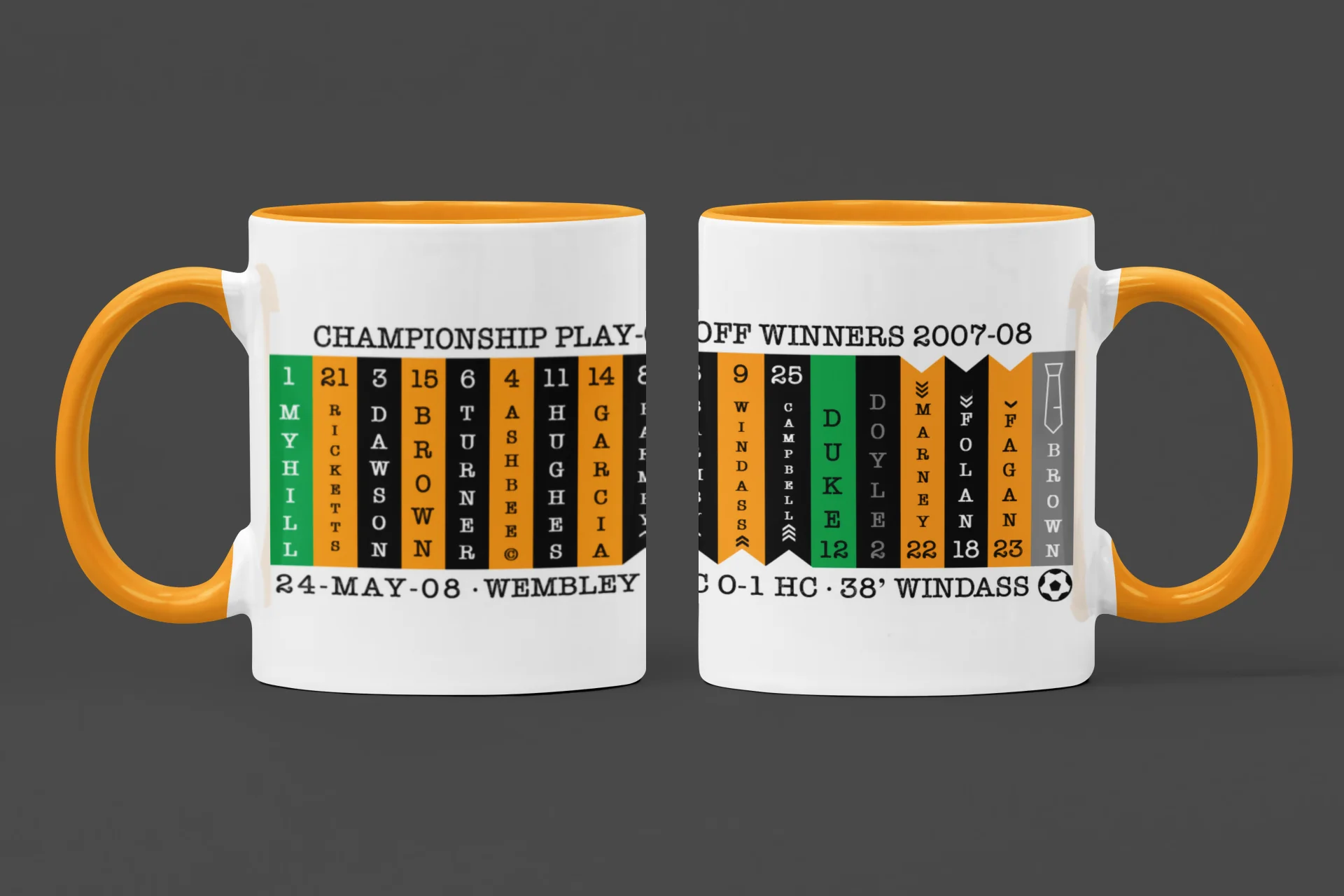 Hull City Mug PLAY-OFFS 2008 Design - Image 3